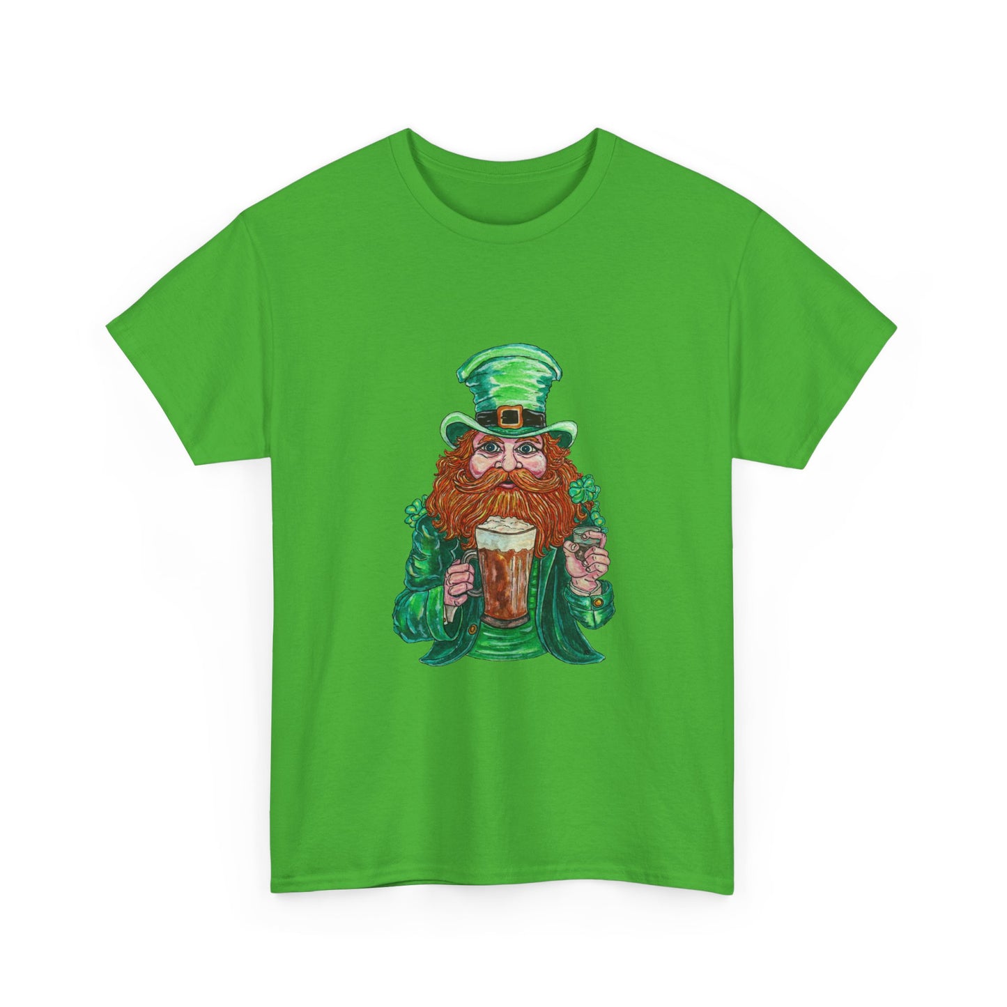 Drunken Leprechaun Unisex Heavy Cotton Tee