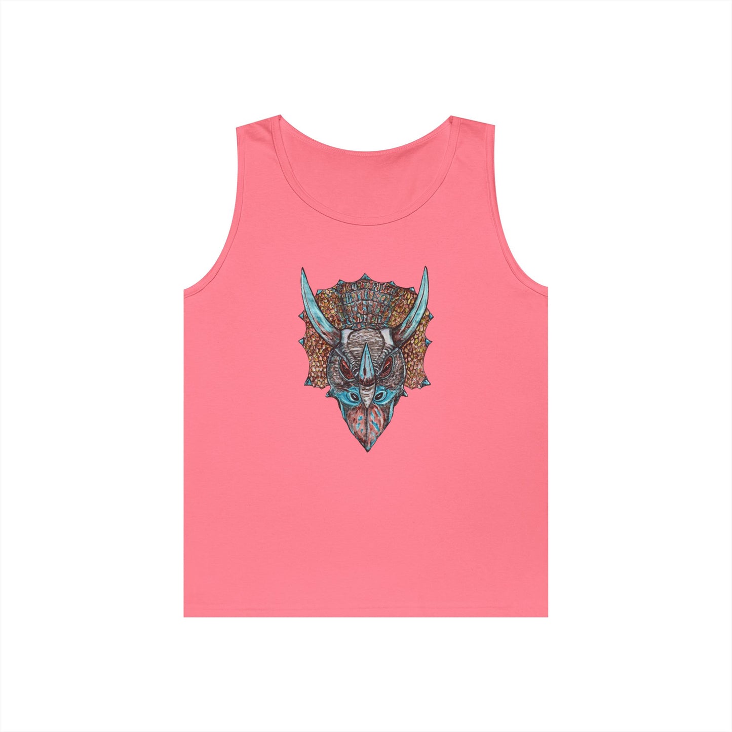 Triceratops Unisex Heavy Cotton Tank Top