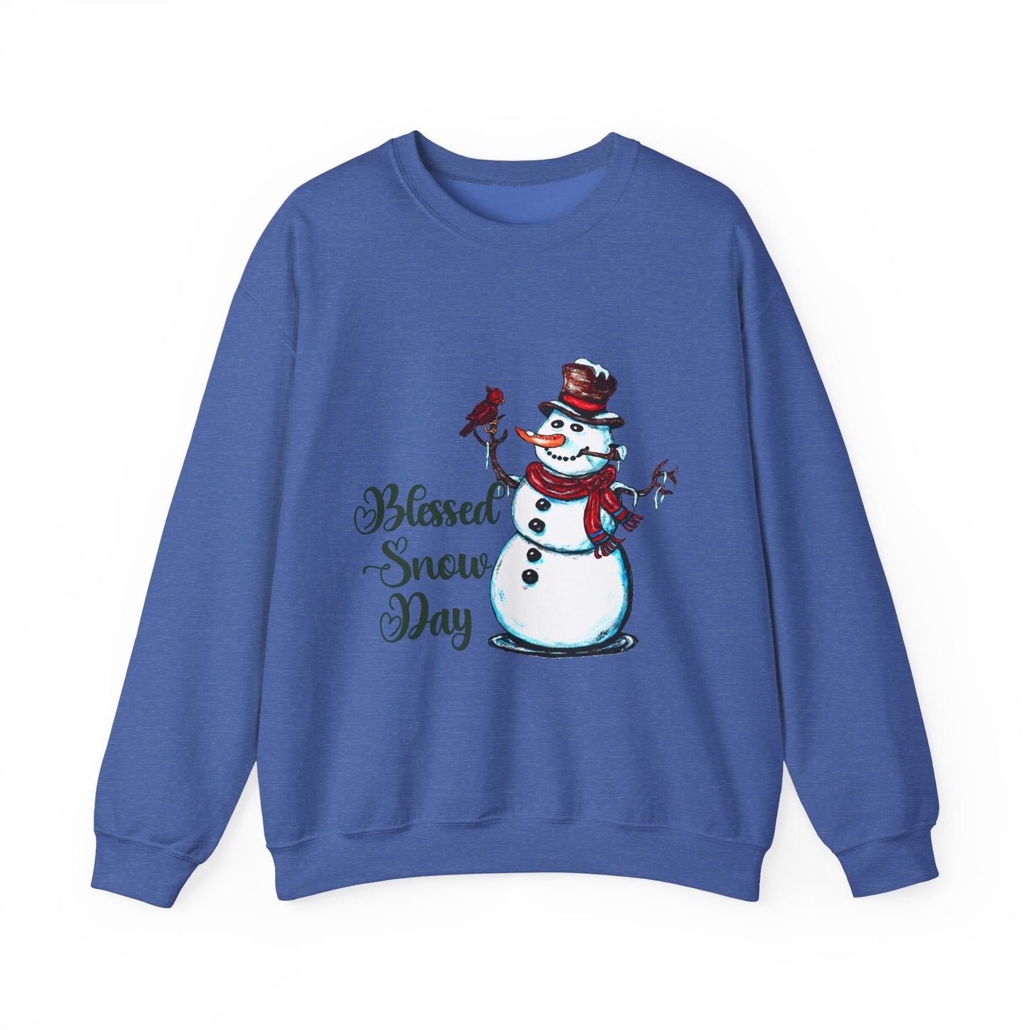 Blessed Snow Day Unisex Heavy Blend™ Crewneck Sweatshirt