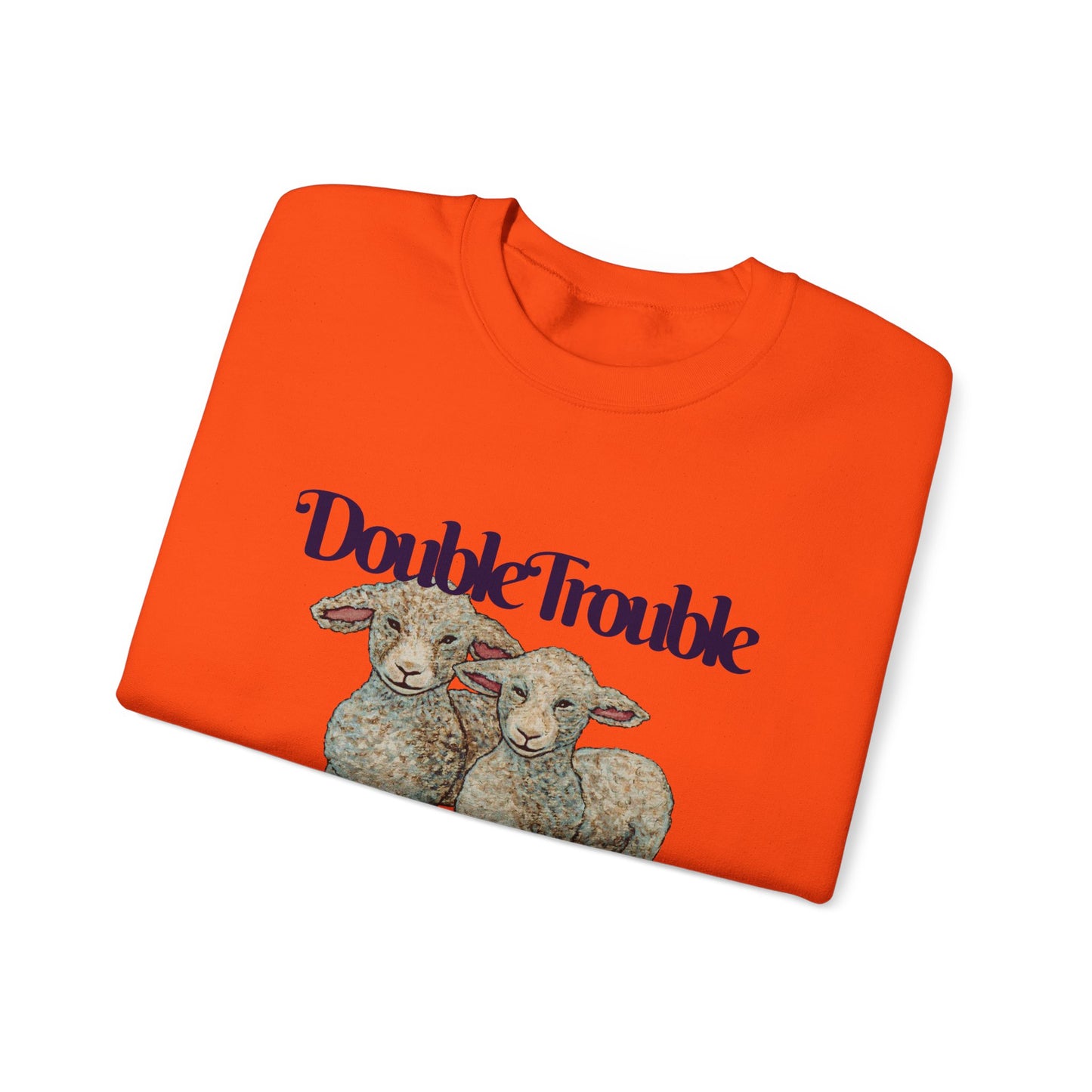 Double Trouble Double Fun Unisex Heavy Blend™ Crewneck Sweatshirt