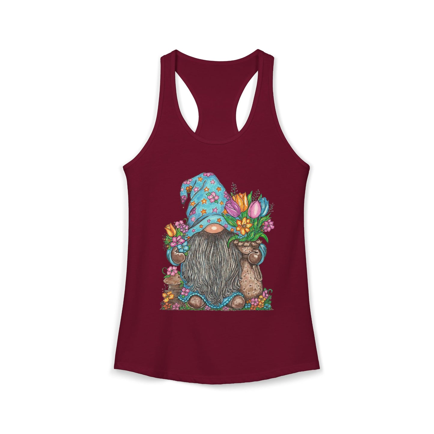 Gardening Gnome Women's Ideal Racerback Tank