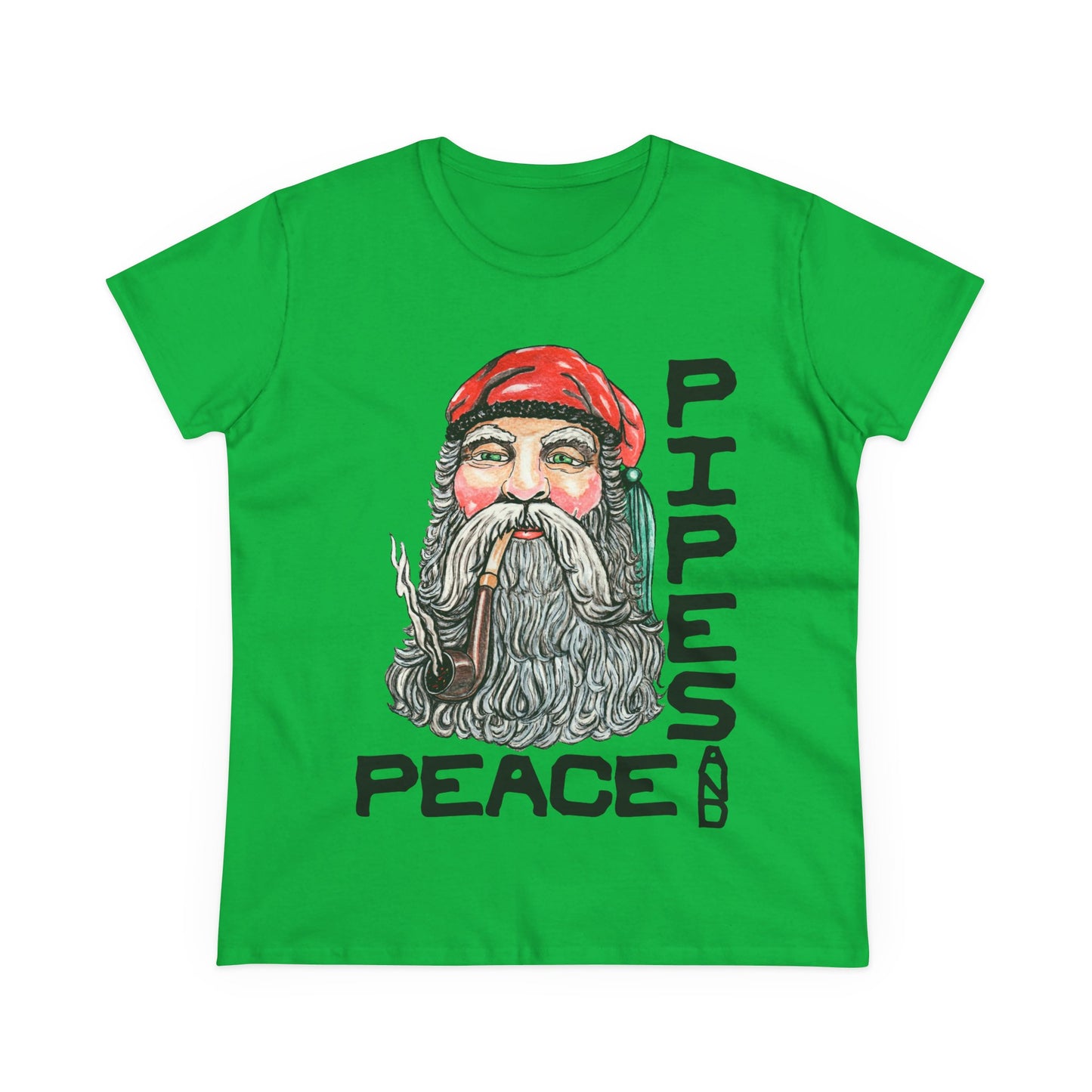 Pipes and Peace Women's Midweight Cotton Tee
