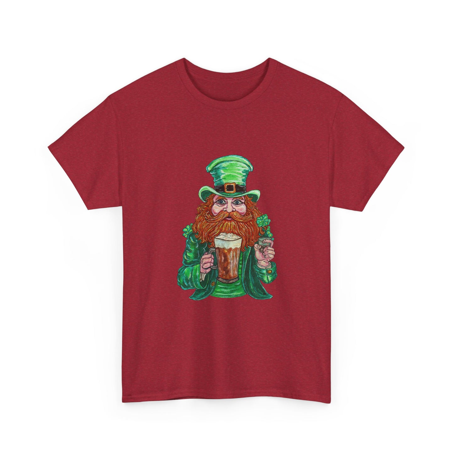 Drunken Leprechaun Unisex Heavy Cotton Tee