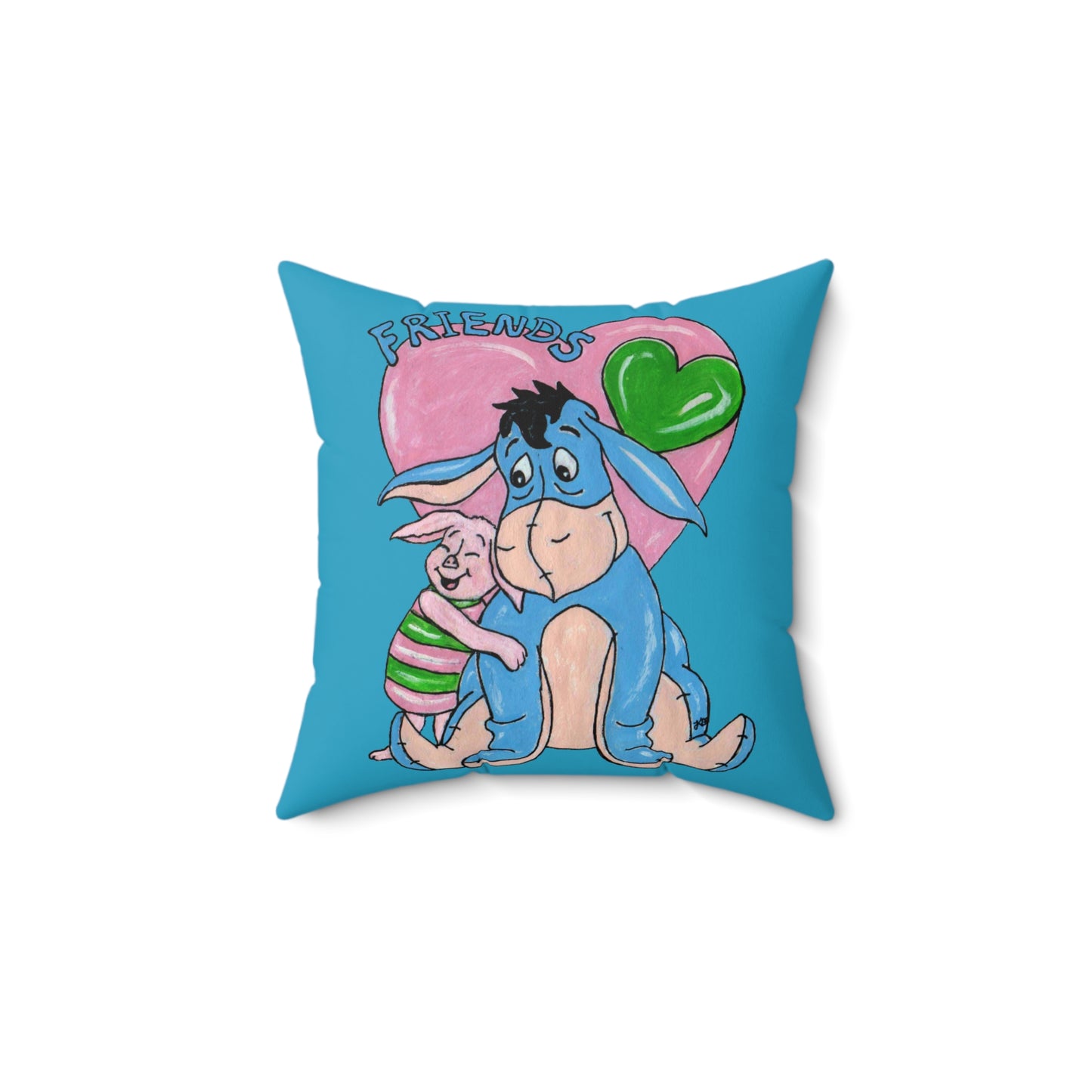 Best Friends Spun Polyester Square Pillow