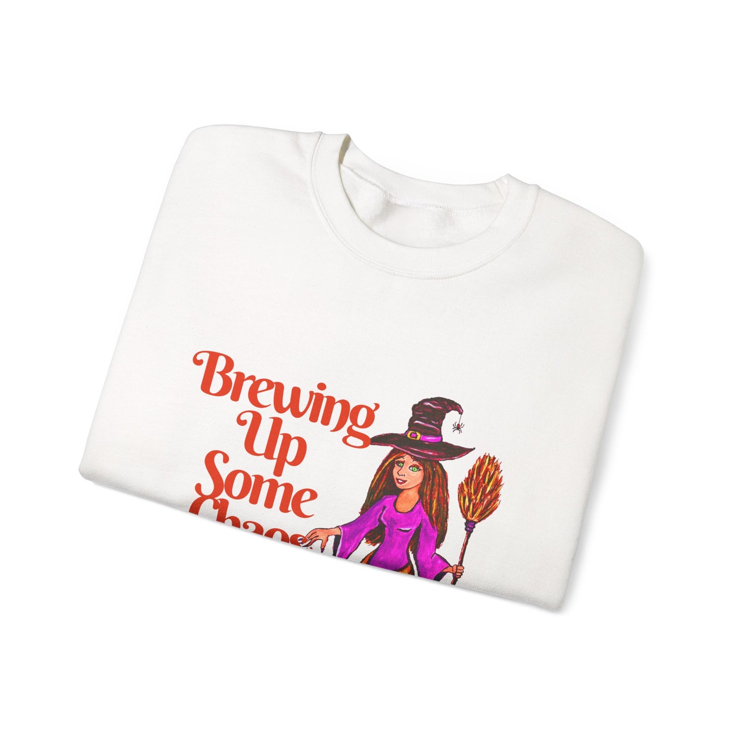 Brewing up some Chaos Unisex Heavy Blend™ Crewneck Sweatshirt