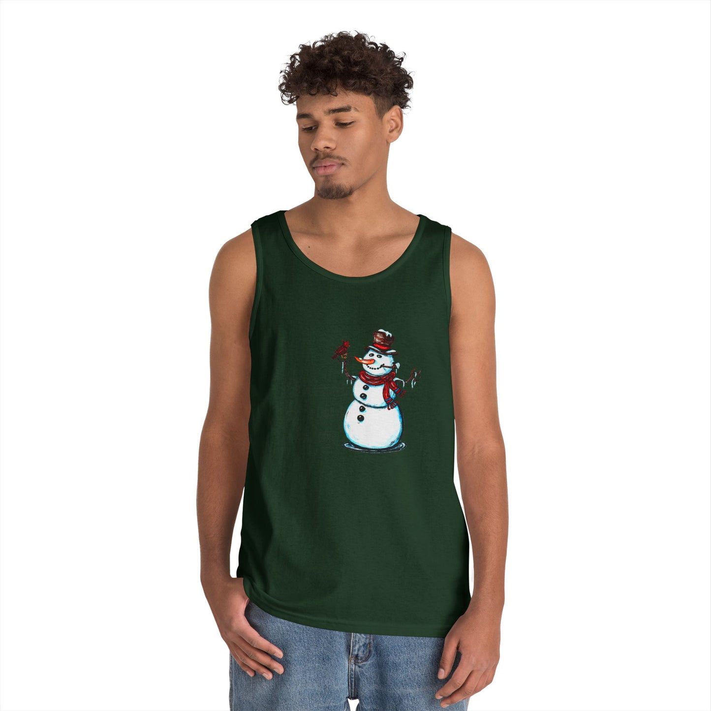 Blessed Snow Day Unisex Heavy Cotton Tank Top