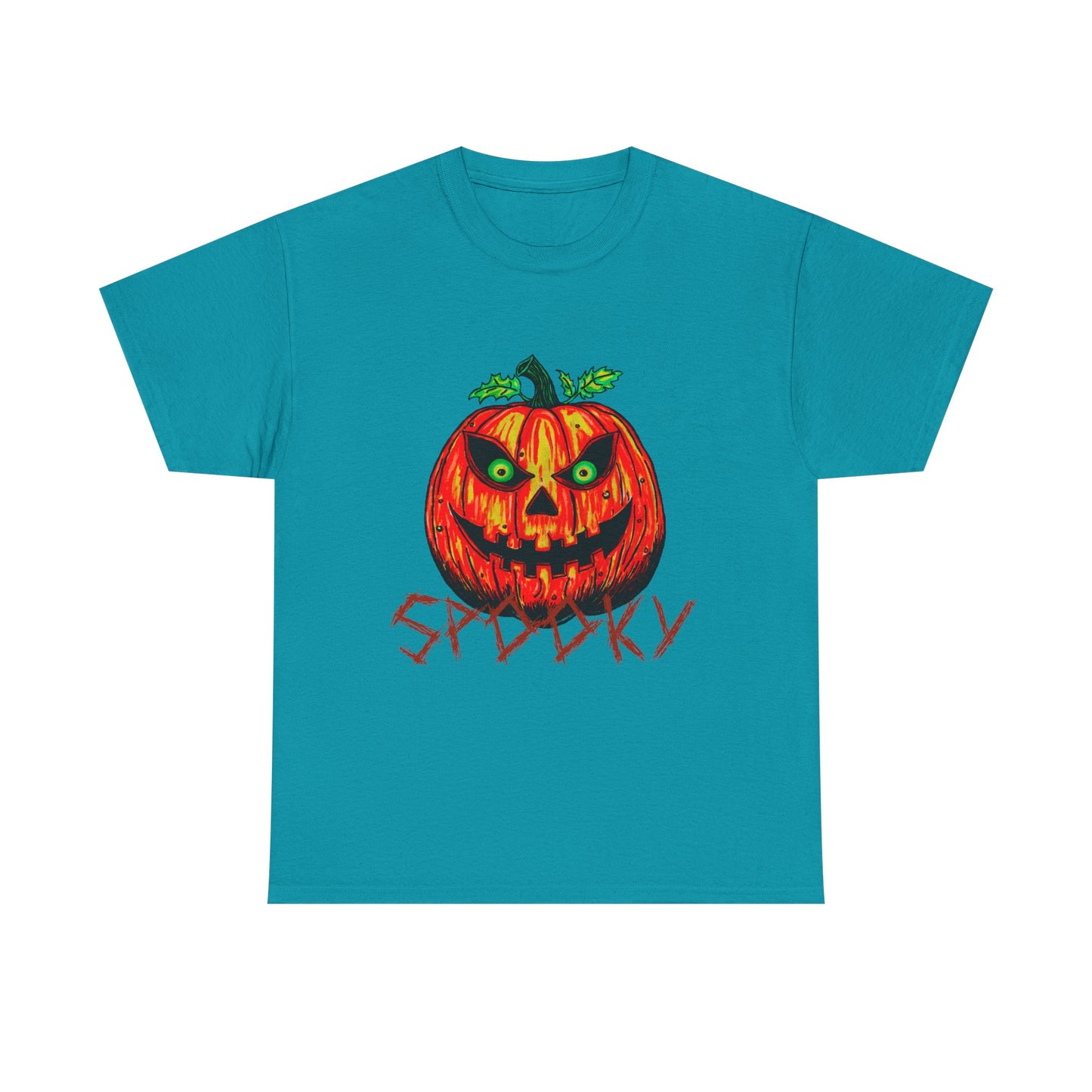 Spooky Jack-o-Lantern Unisex Heavy Cotton Tee
