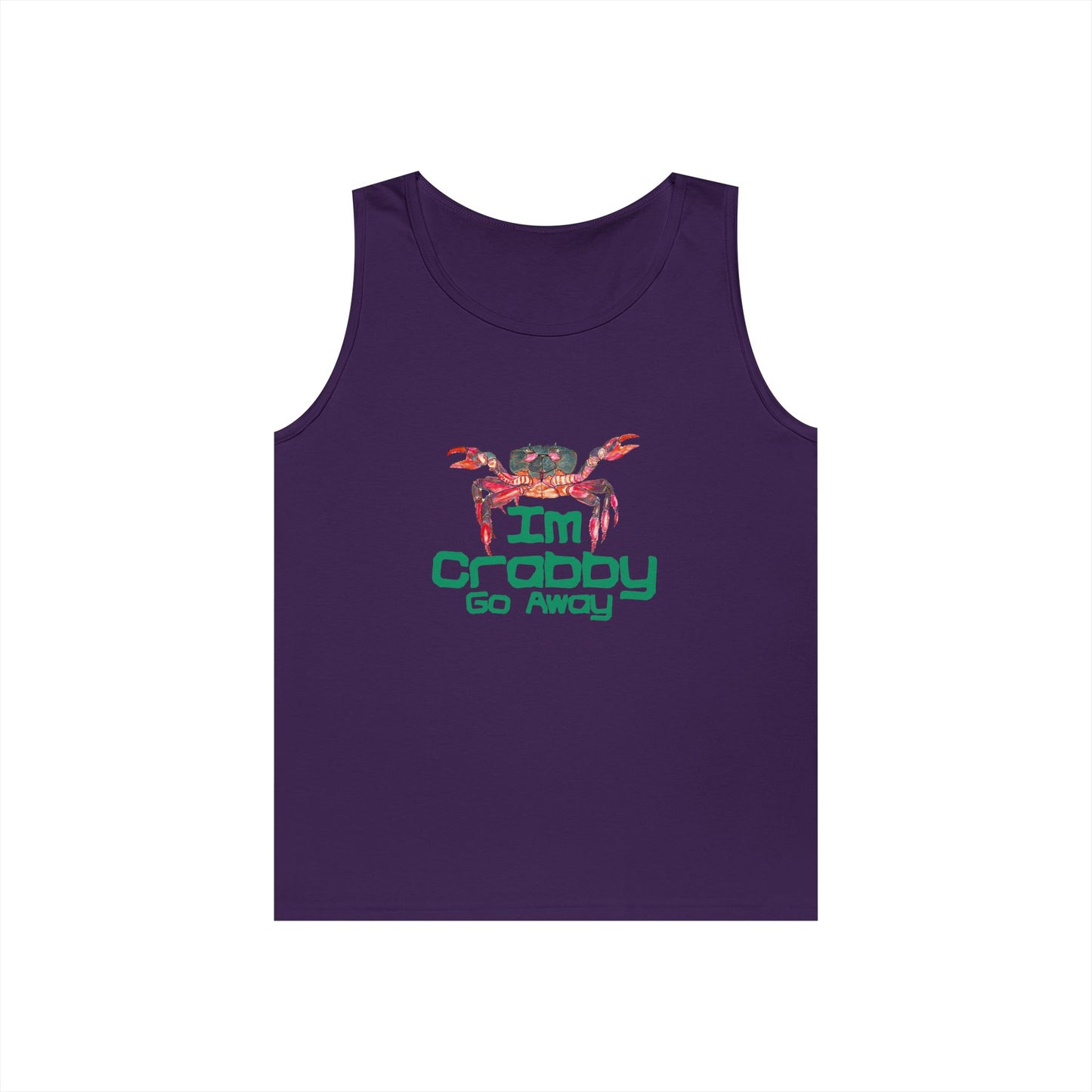 I'm Crabby Go Away Unisex Heavy Cotton Tank Top