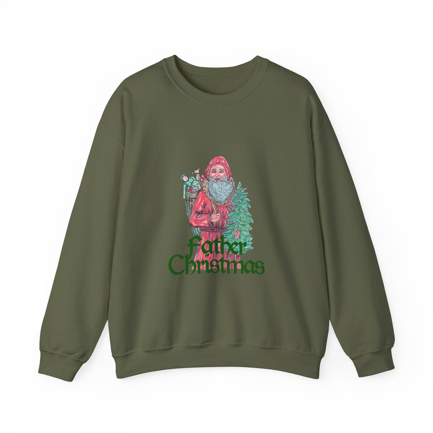Father Christmas Unisex Heavy Blend™ Crewneck Sweatshirt