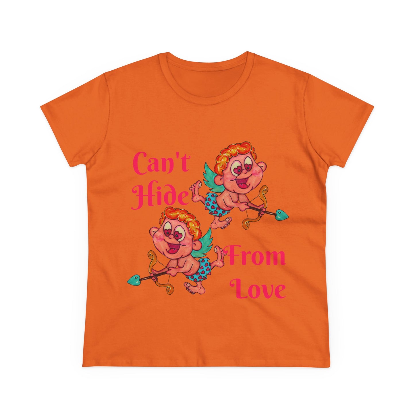 Can't Hide From Love Women's Midweight Cotton Tee