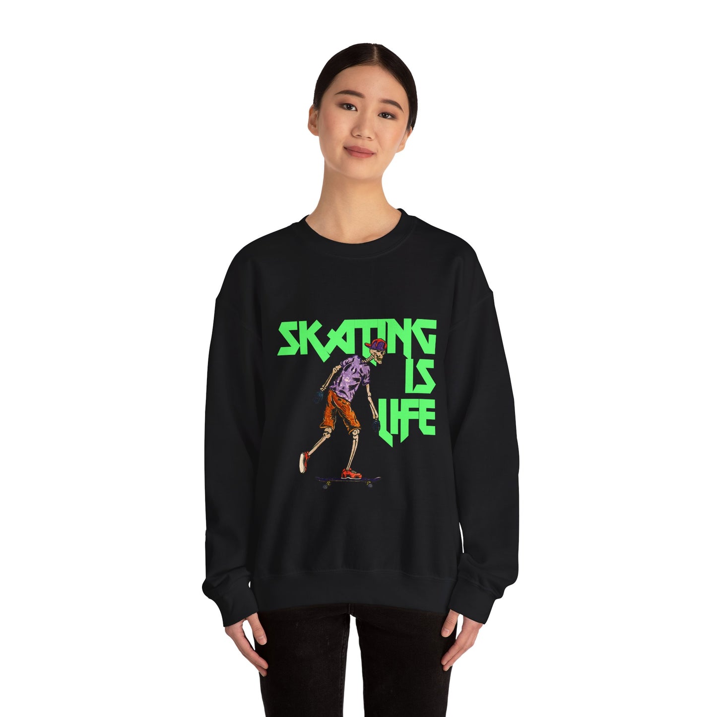 Skating is Life Unisex Heavy Blend™ Crewneck Sweatshirt