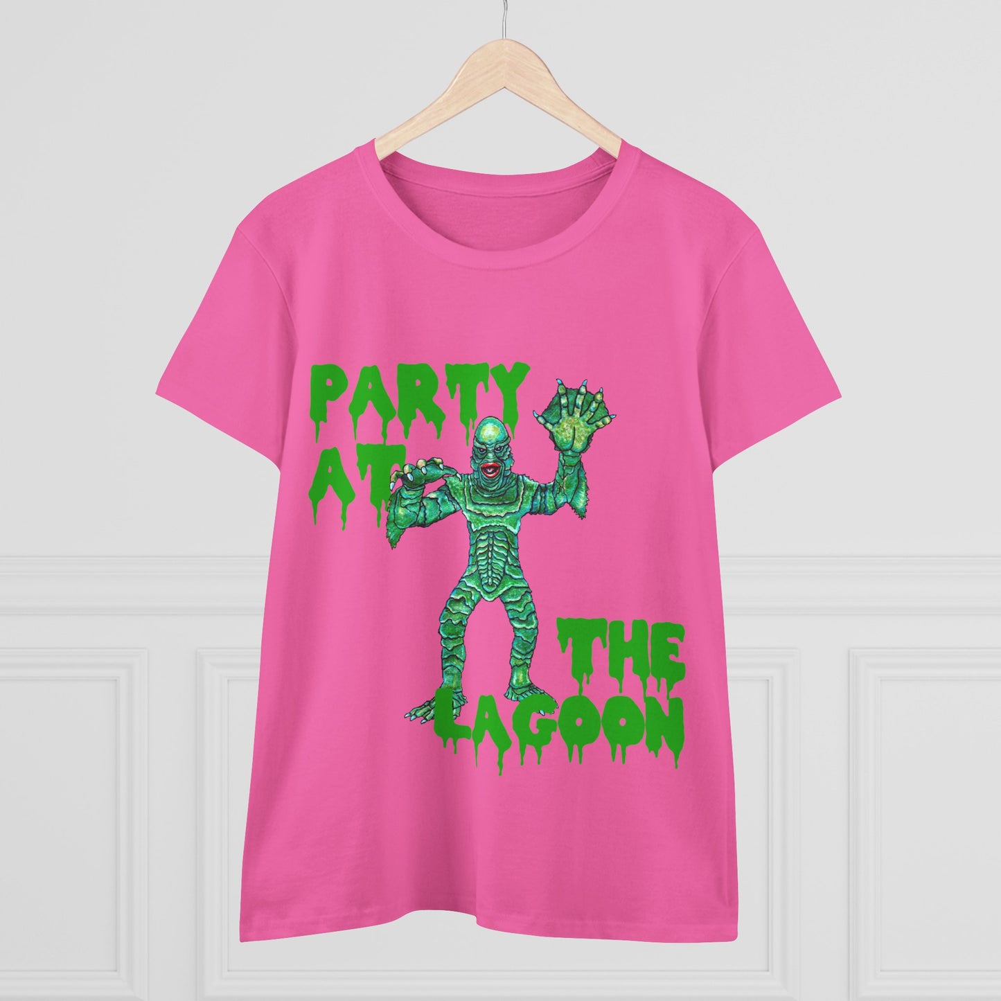Party at the Lagoon Women's Midweight Cotton Tee