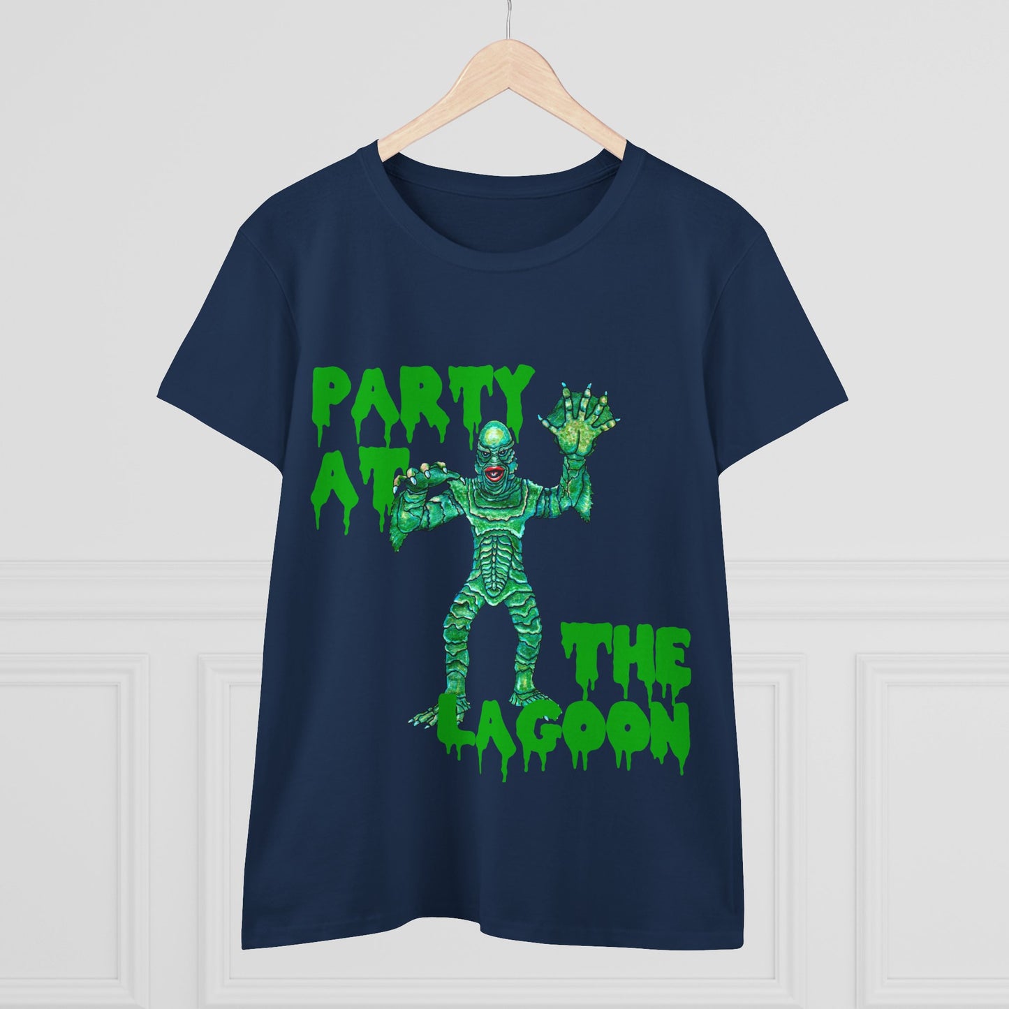 Party at the Lagoon Women's Midweight Cotton Tee