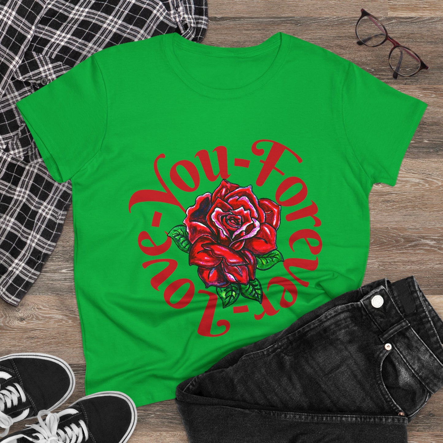 Love You Forever Women's Midweight Cotton Tee