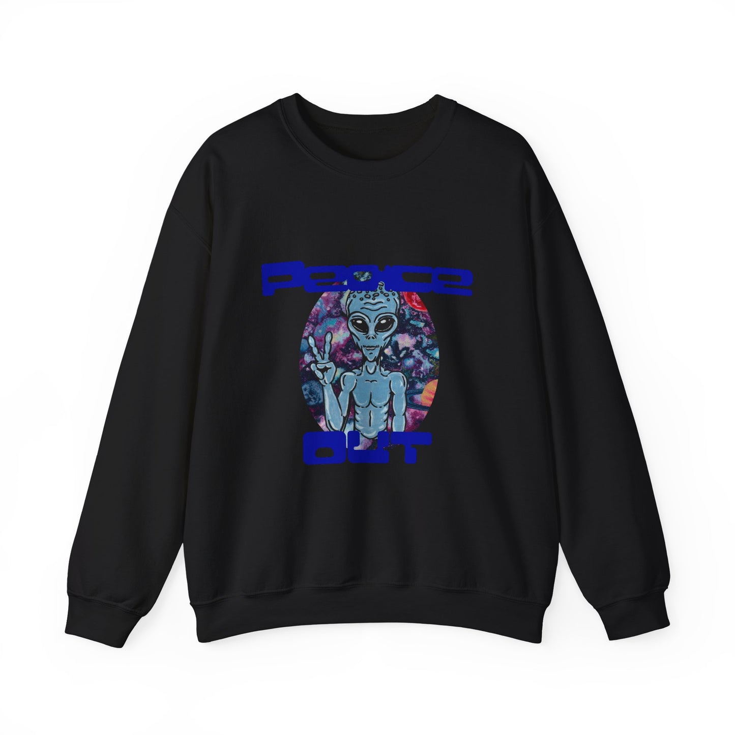 Peace Out Unisex Heavy Blend™ Crewneck Sweatshirt
