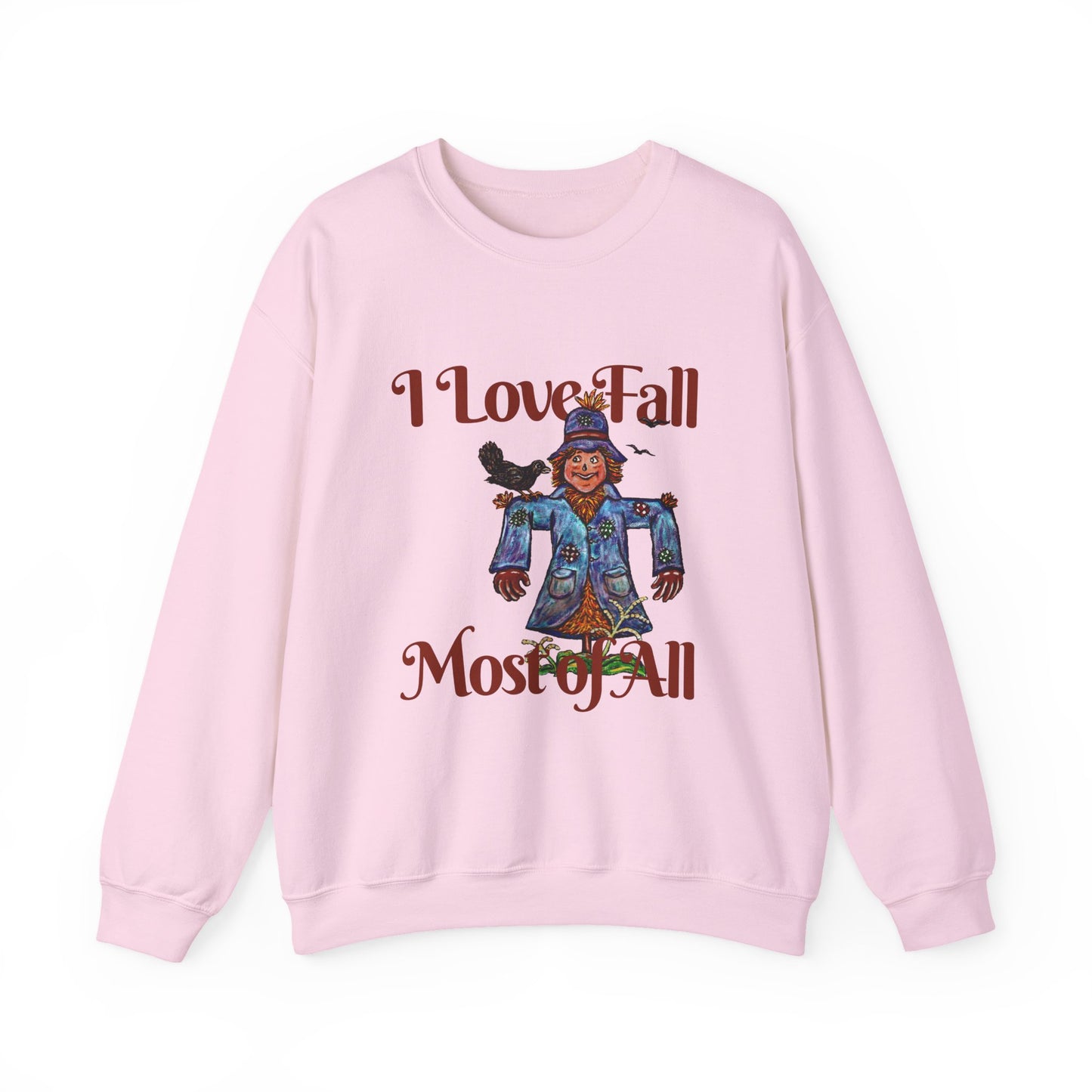 I Love Fall Most of All Unisex Heavy Blend™ Crewneck Sweatshirt