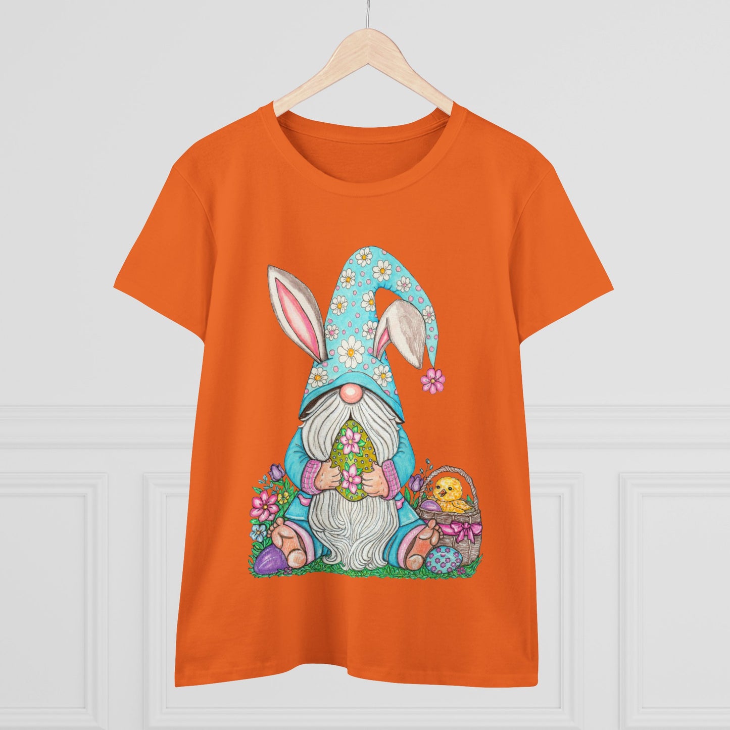 Easter Gnome Women's Midweight Cotton Tee