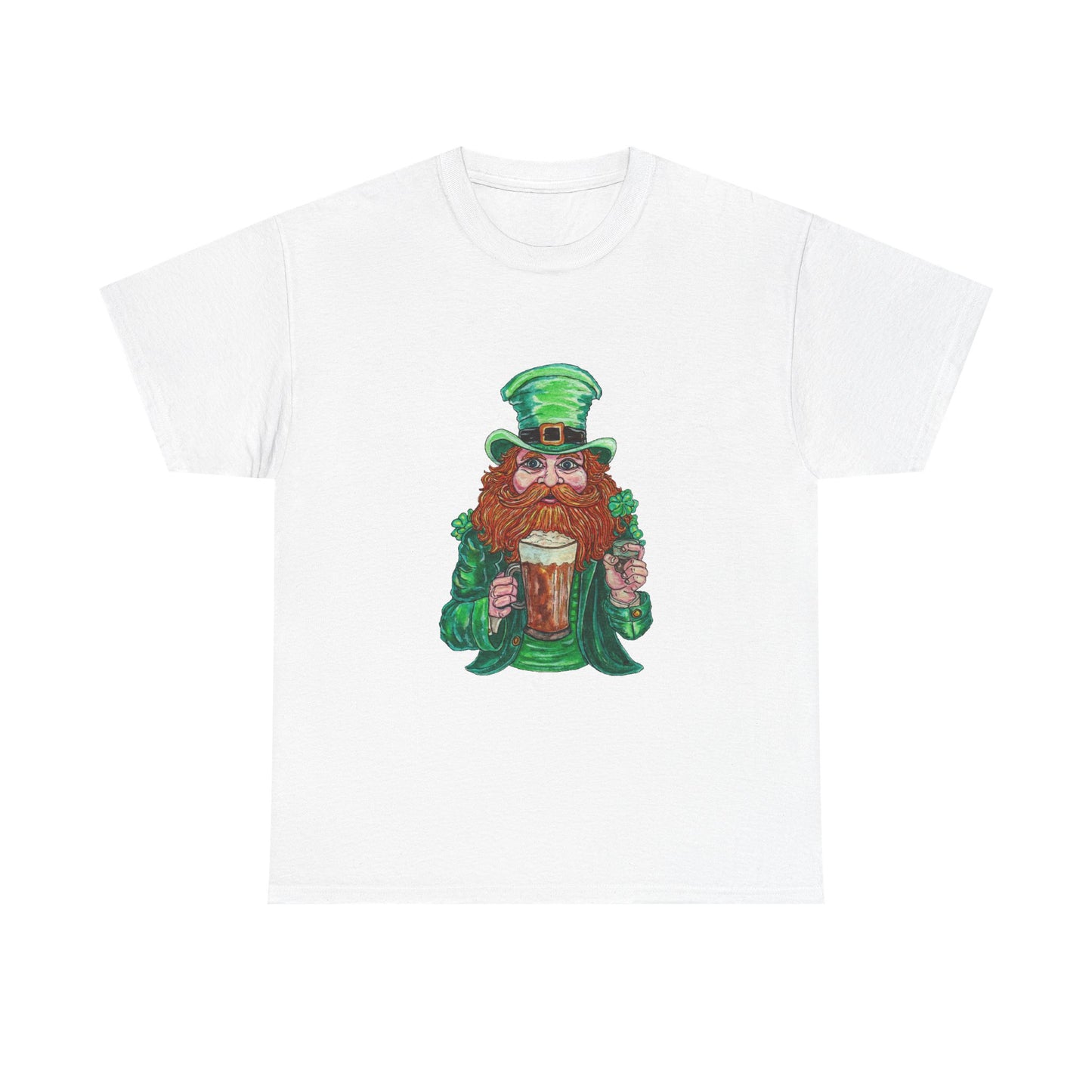Drunken Leprechaun Unisex Heavy Cotton Tee