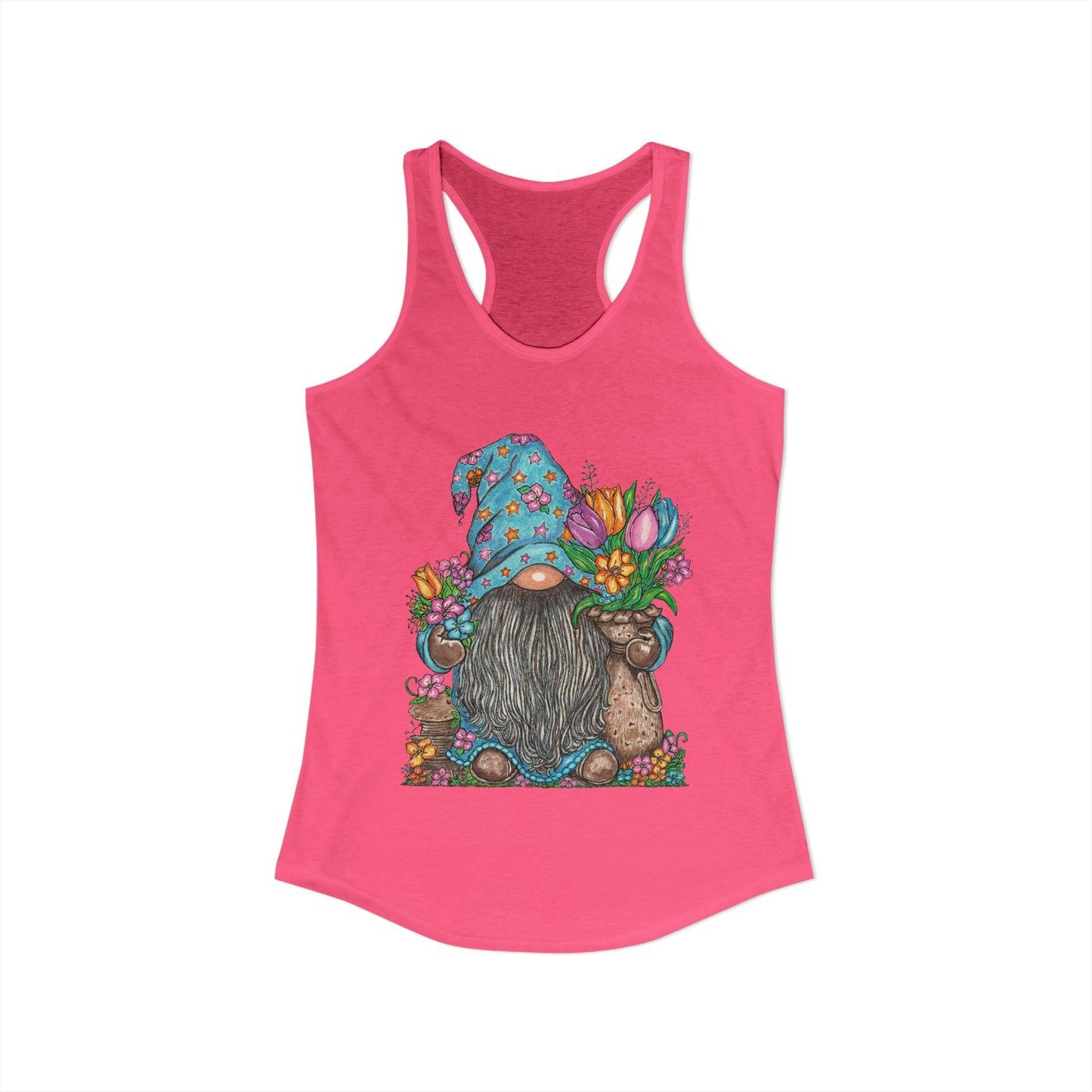 Gardening Gnome Women's Ideal Racerback Tank