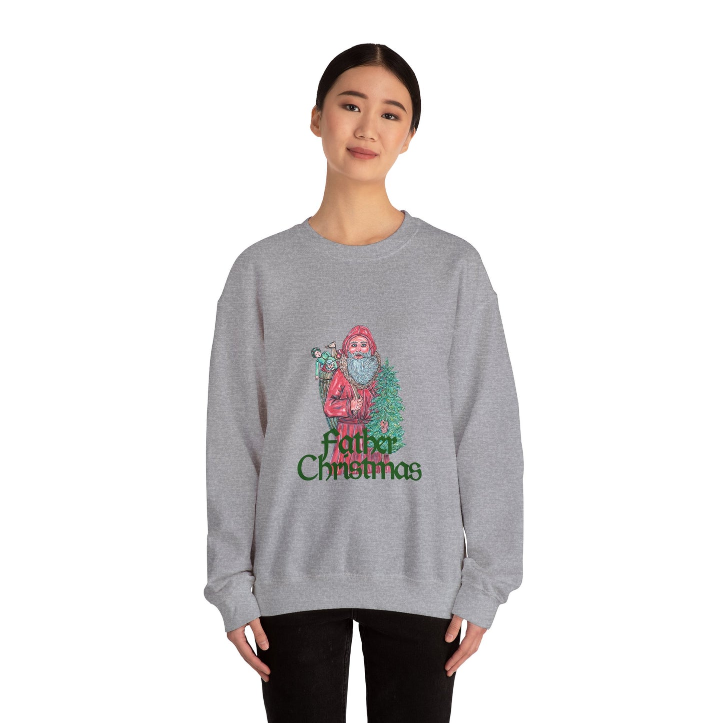 Father Christmas Unisex Heavy Blend™ Crewneck Sweatshirt
