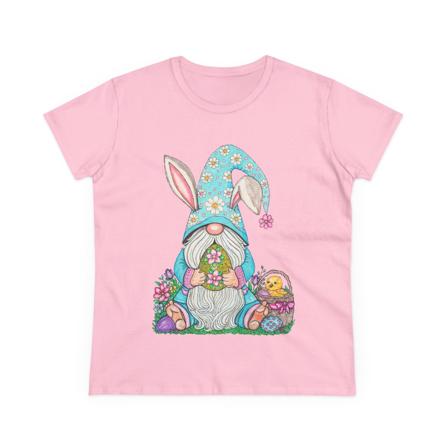 Easter Gnome Women's Midweight Cotton Tee