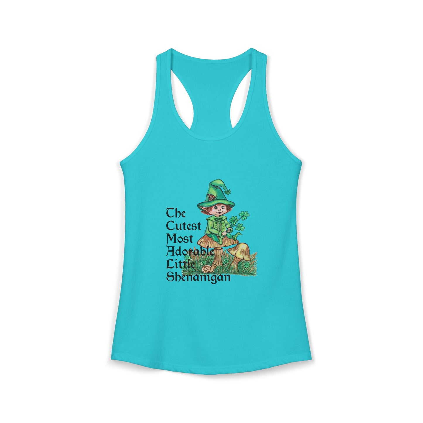 Cutest Leprechaun Women's Ideal Racerback Tank
