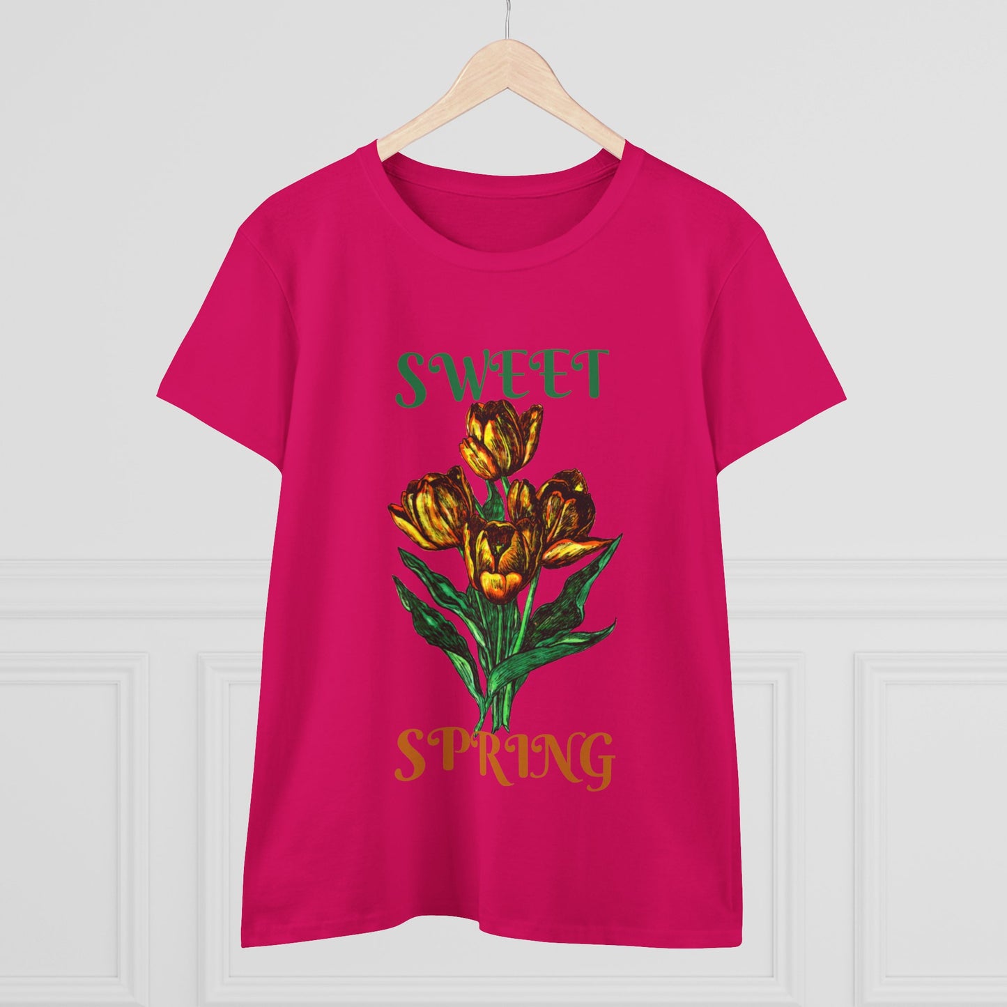 Sweet Spring Women's Midweight Cotton Tee