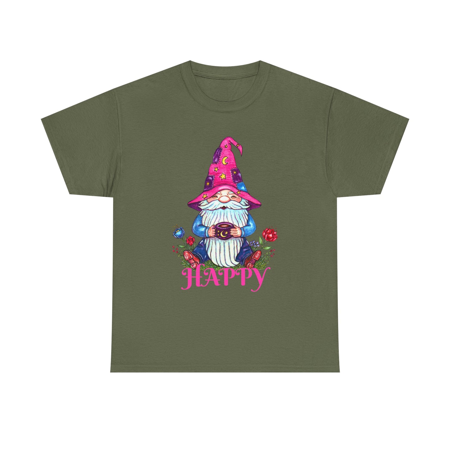 Happy Gnome Unisex Heavy Cotton Tee