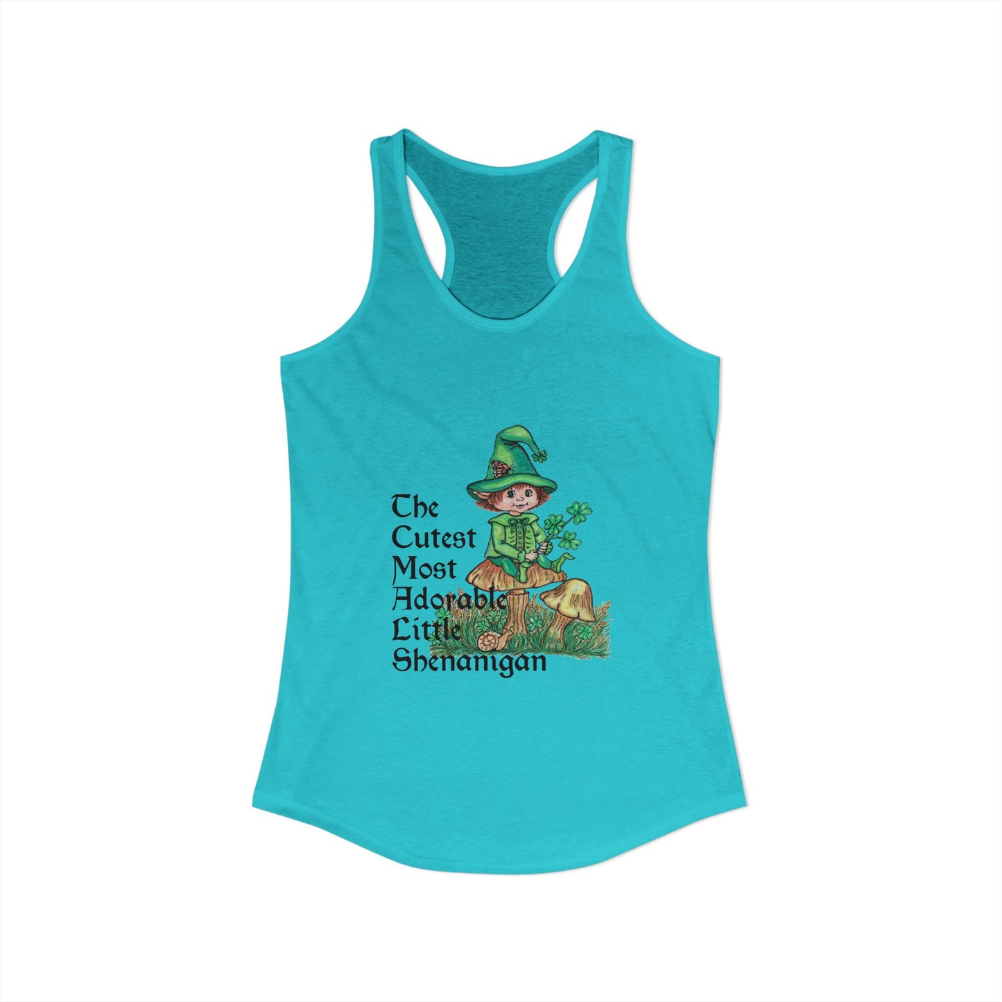 Cutest Leprechaun Women's Ideal Racerback Tank