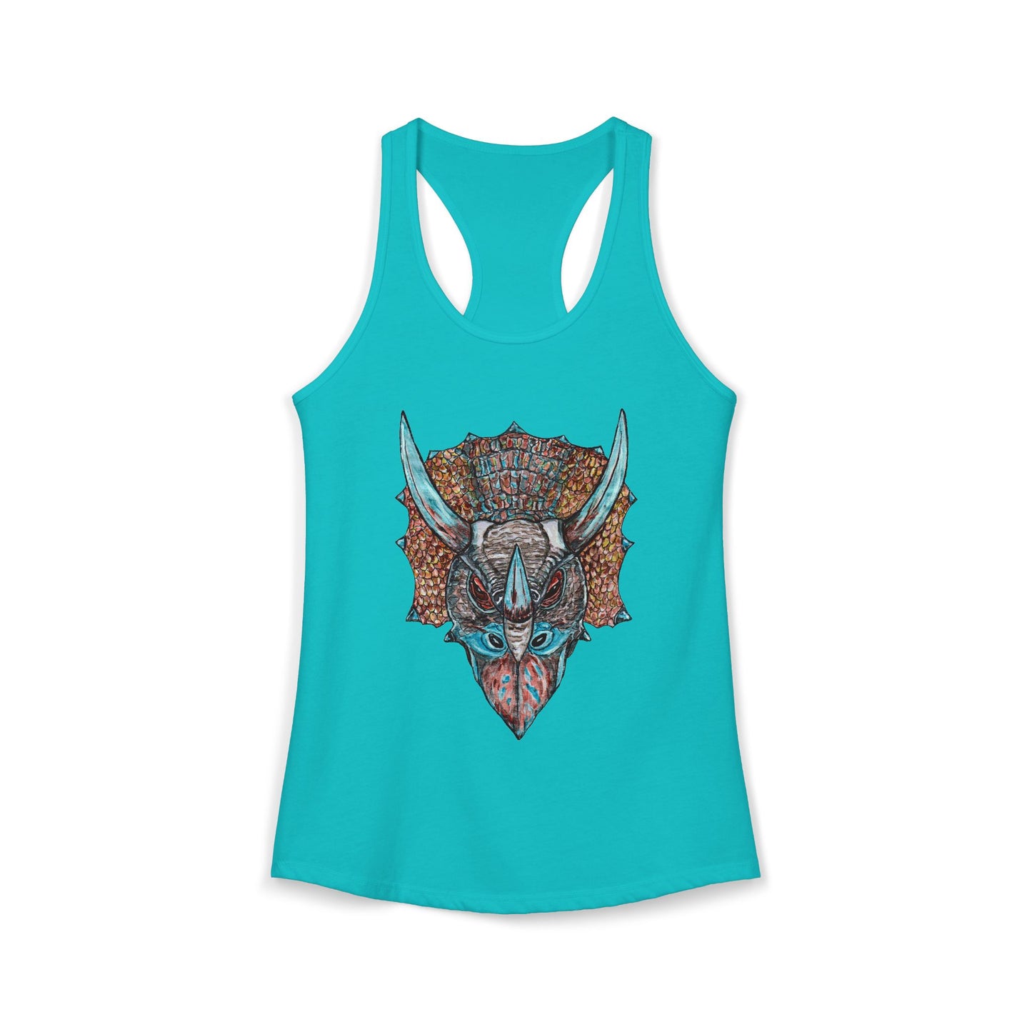 Triceratops Women's Ideal Racerback Tank