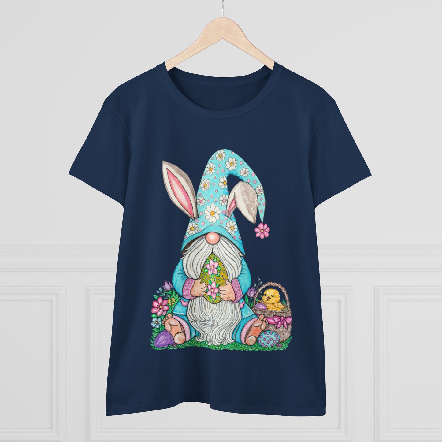 Easter Gnome Women's Midweight Cotton Tee
