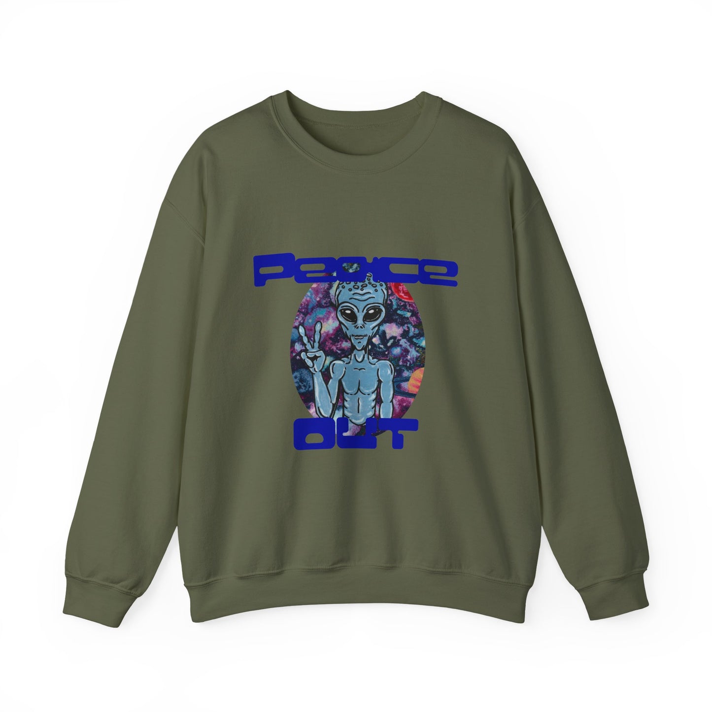 Peace Out Unisex Heavy Blend™ Crewneck Sweatshirt