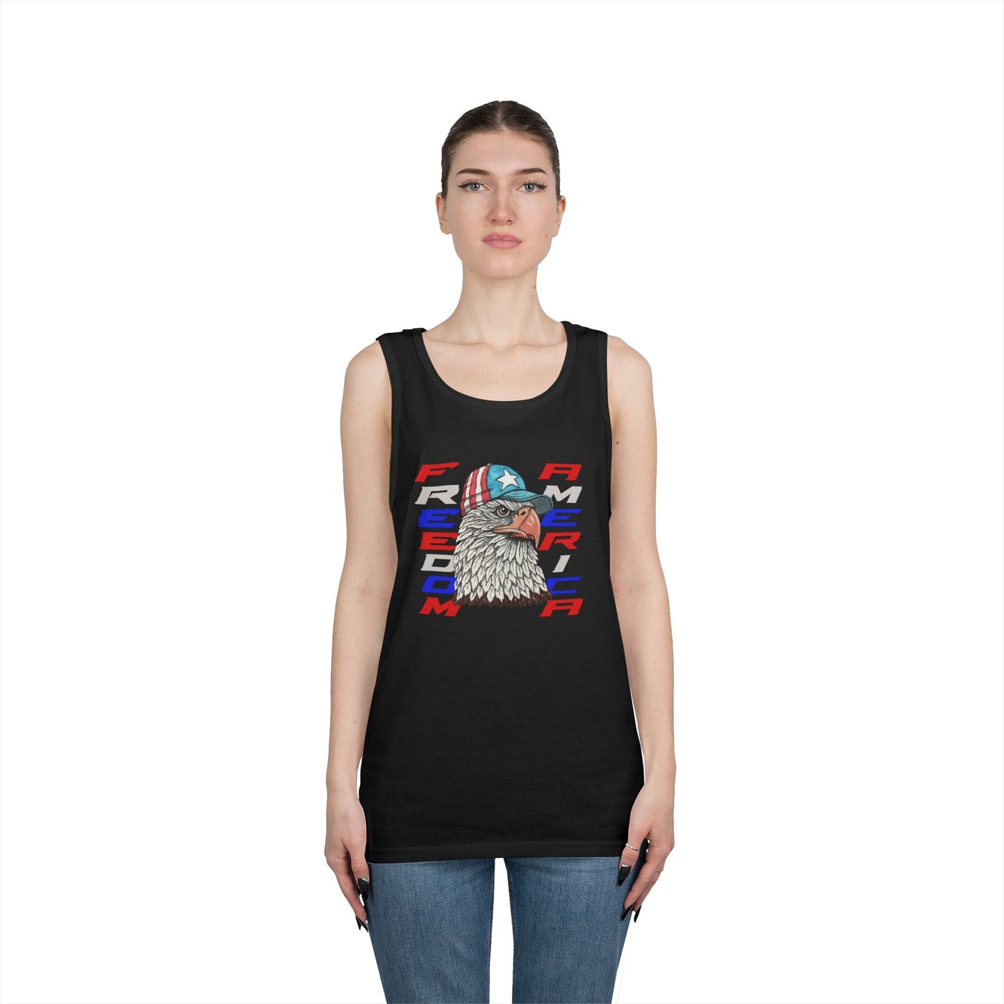Freedom America Unisex Heavy Cotton Tank Top