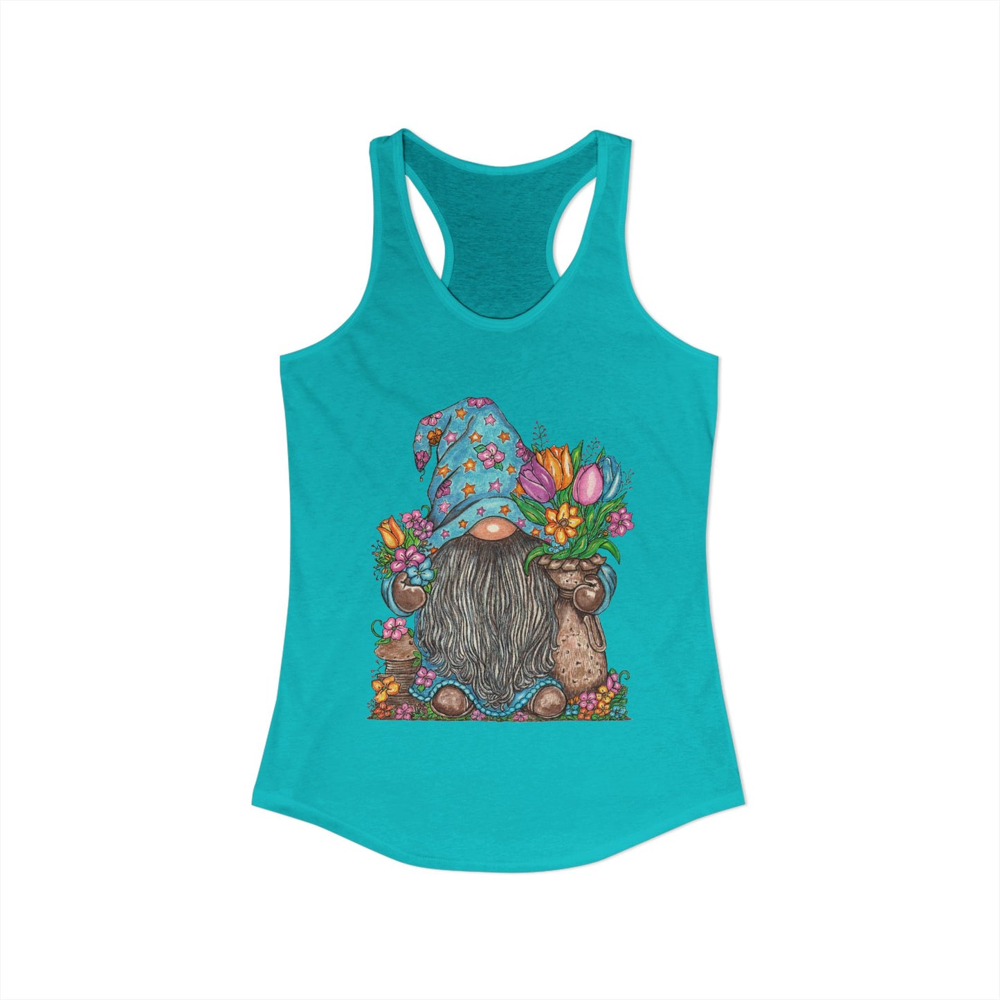 Gardening Gnome Women's Ideal Racerback Tank