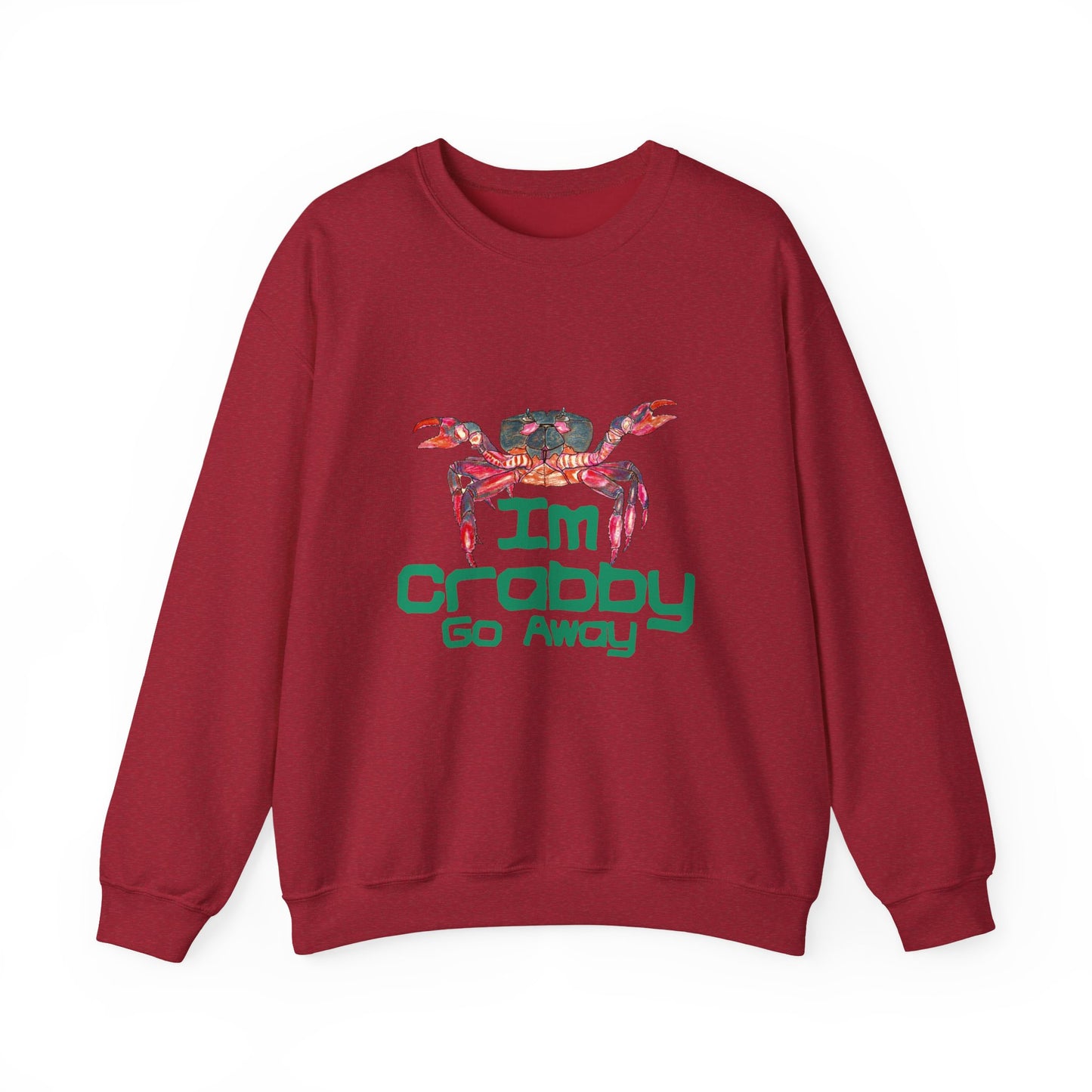 I'm Crabby Go Away Unisex Heavy Blend™ Crewneck Sweatshirt