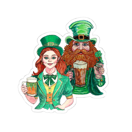 Leprechauns Kiss-Cut Stickers