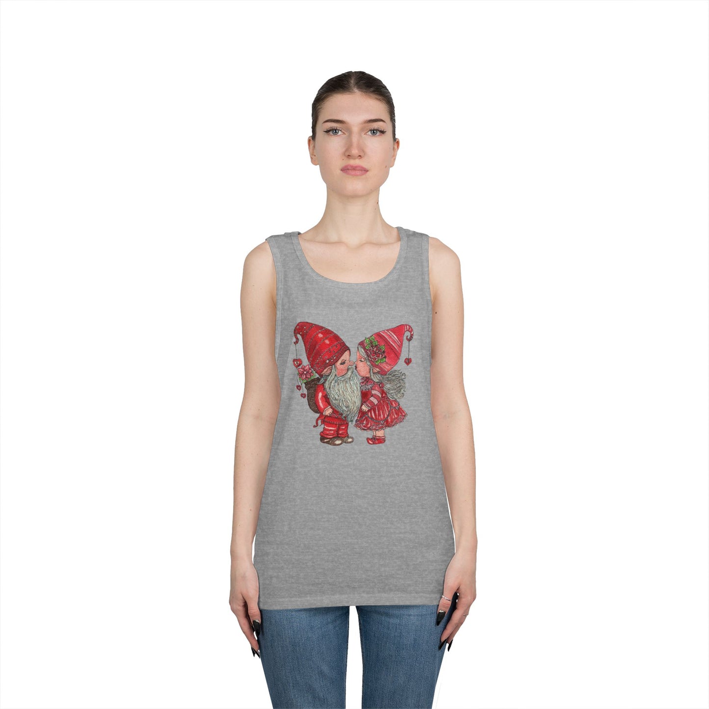 Gnome Lovers Unisex Heavy Cotton Tank Top