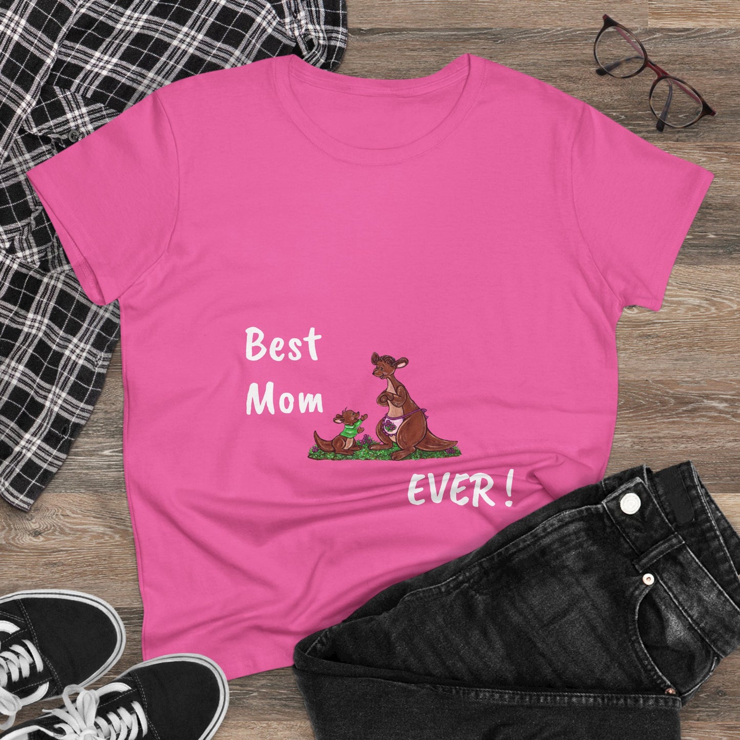 Best Mom Ever Women's Midweight Cotton Tee