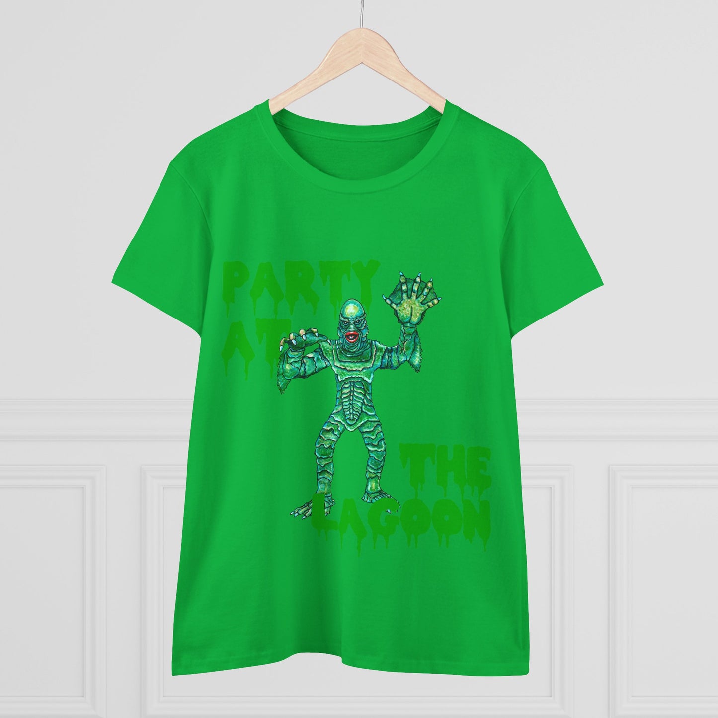 Party at the Lagoon Women's Midweight Cotton Tee