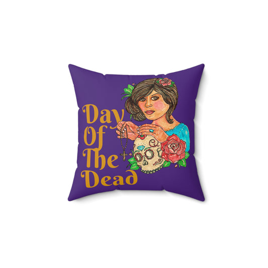 Day of the Dead Spun Polyester Square Pillow