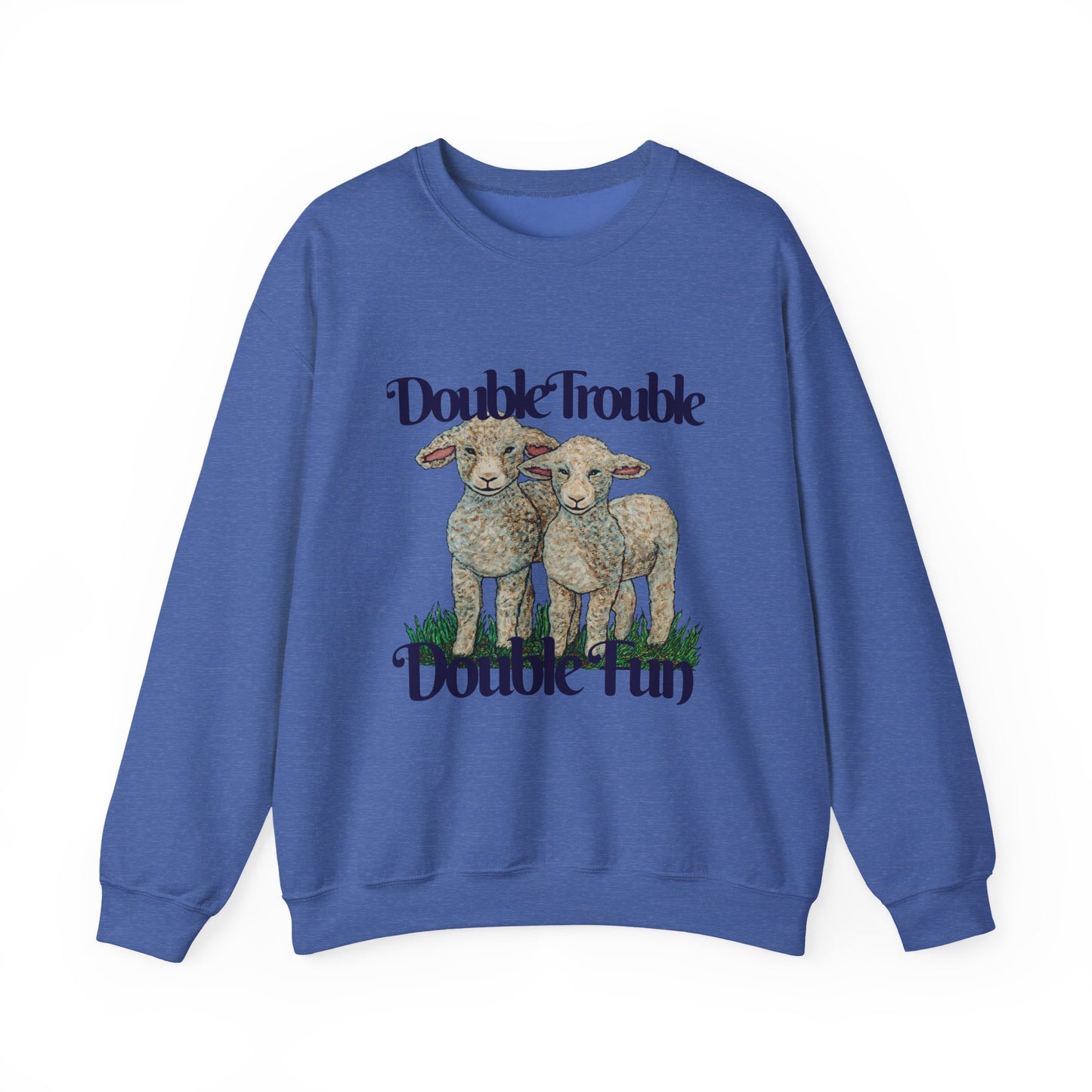 Double Trouble Double Fun Unisex Heavy Blend™ Crewneck Sweatshirt