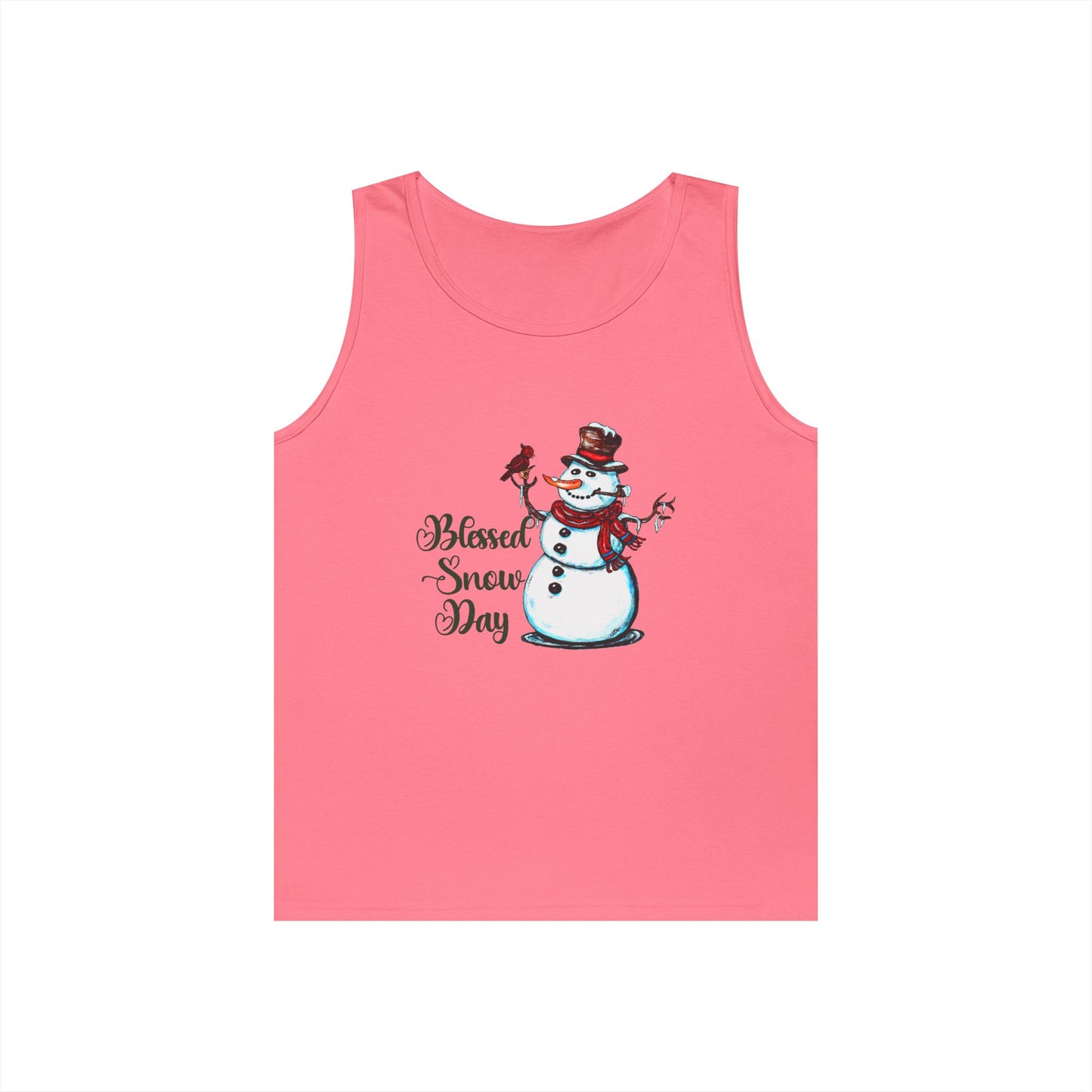 Blessed Snow Day Unisex Heavy Cotton Tank Top