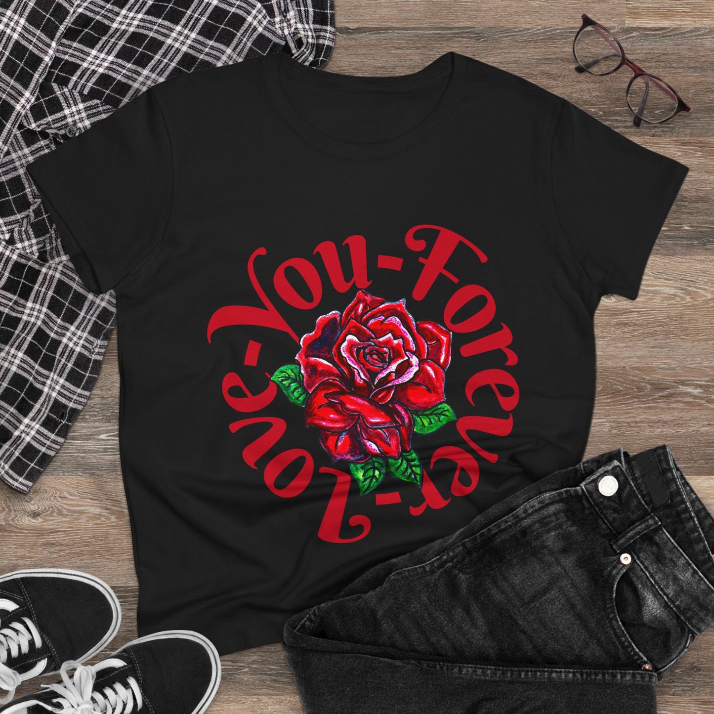 Love You Forever Women's Midweight Cotton Tee