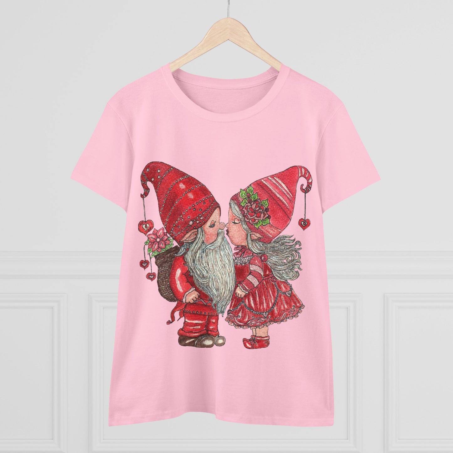 Gnome Lovers Women's Midweight Cotton Tee