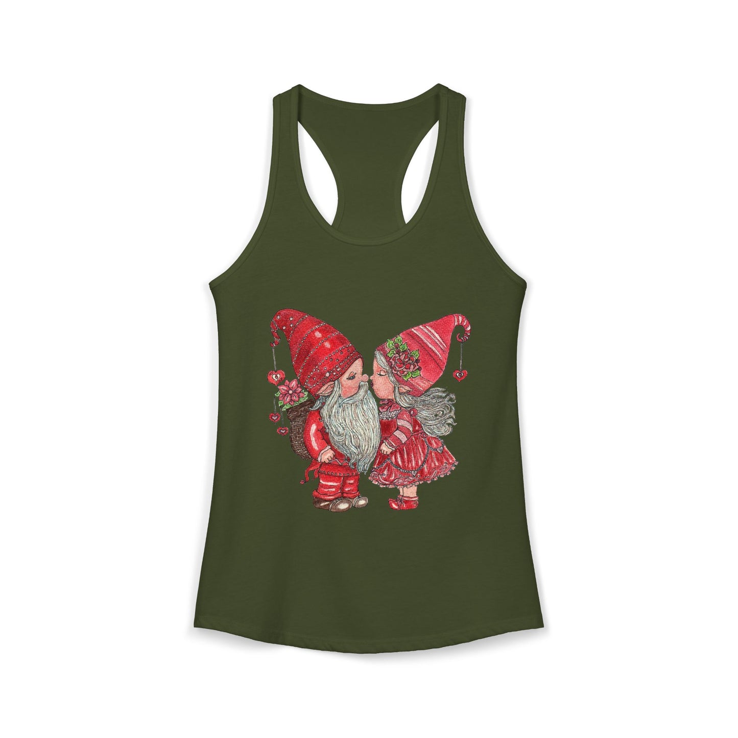 Gnome Lovers Women's Ideal Racerback Tank