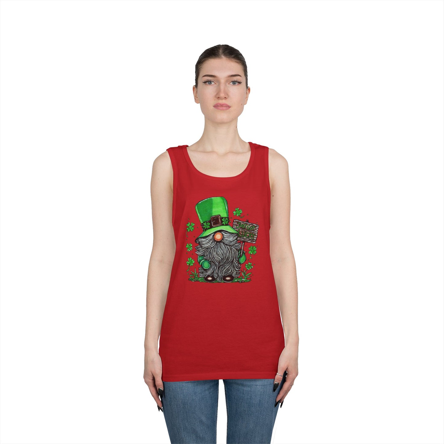 Gnomish Leprechaun Unisex Heavy Cotton Tank Top