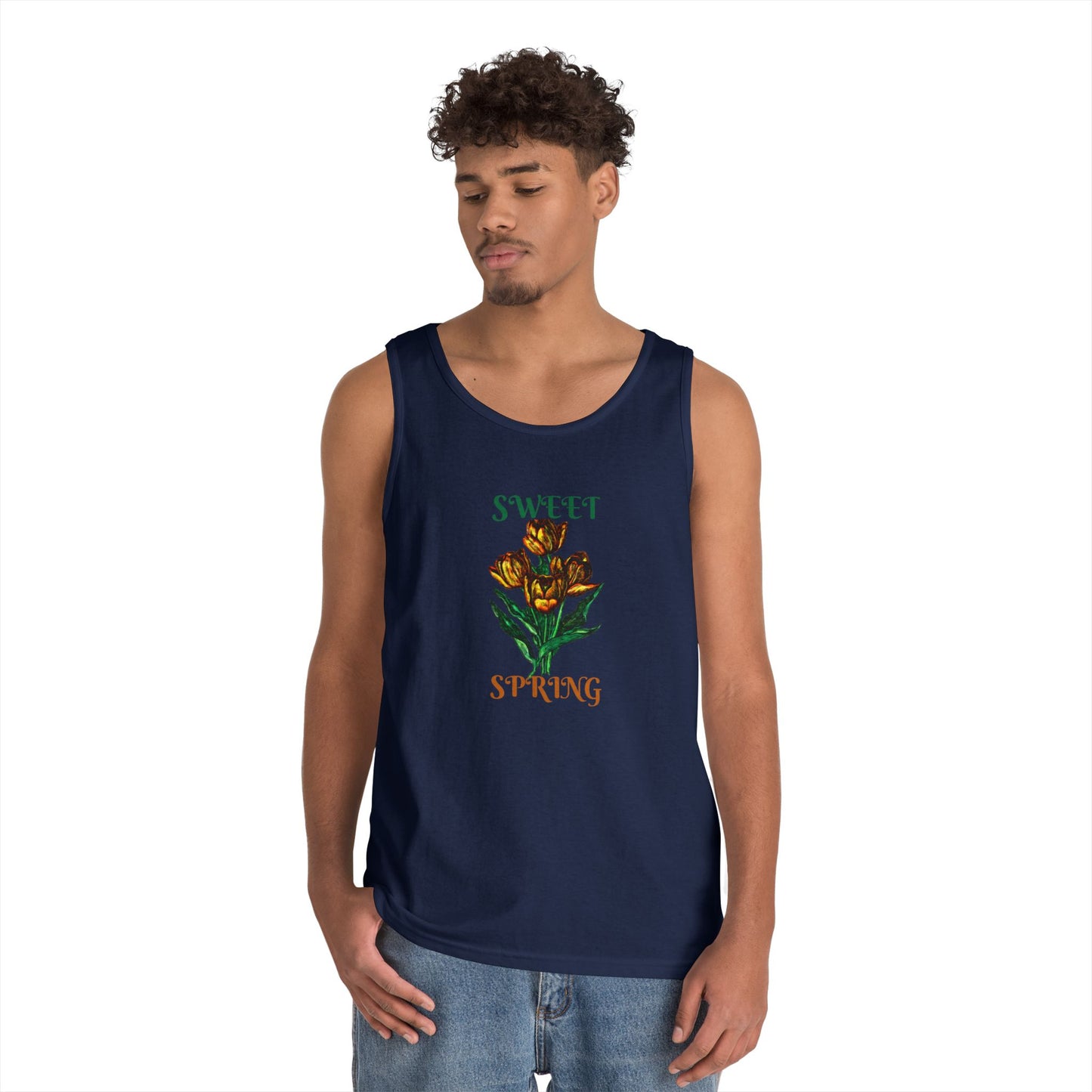 Sweet Spring Unisex Heavy Cotton Tank Top