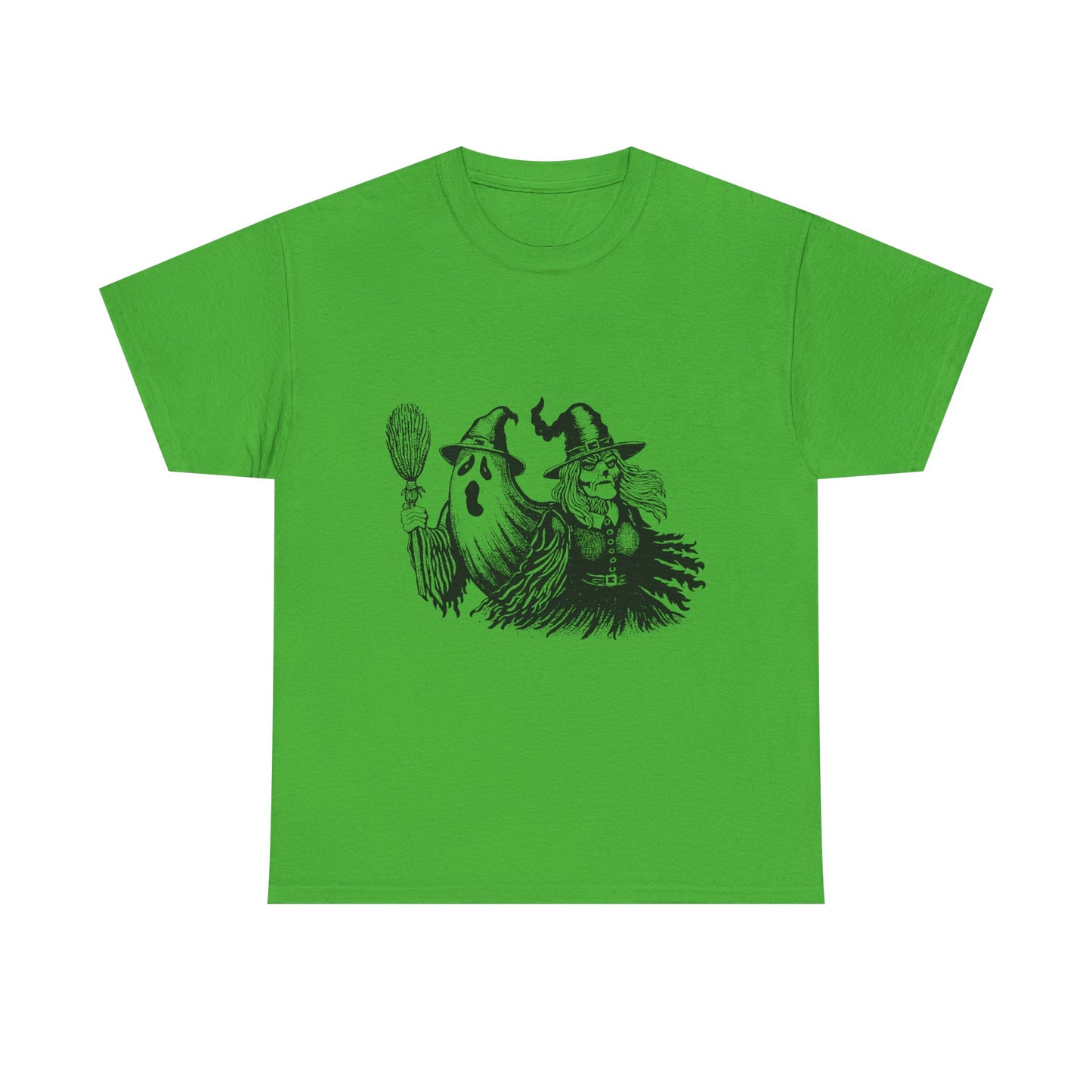 Ghost and Witch Unisex Heavy Cotton Tee