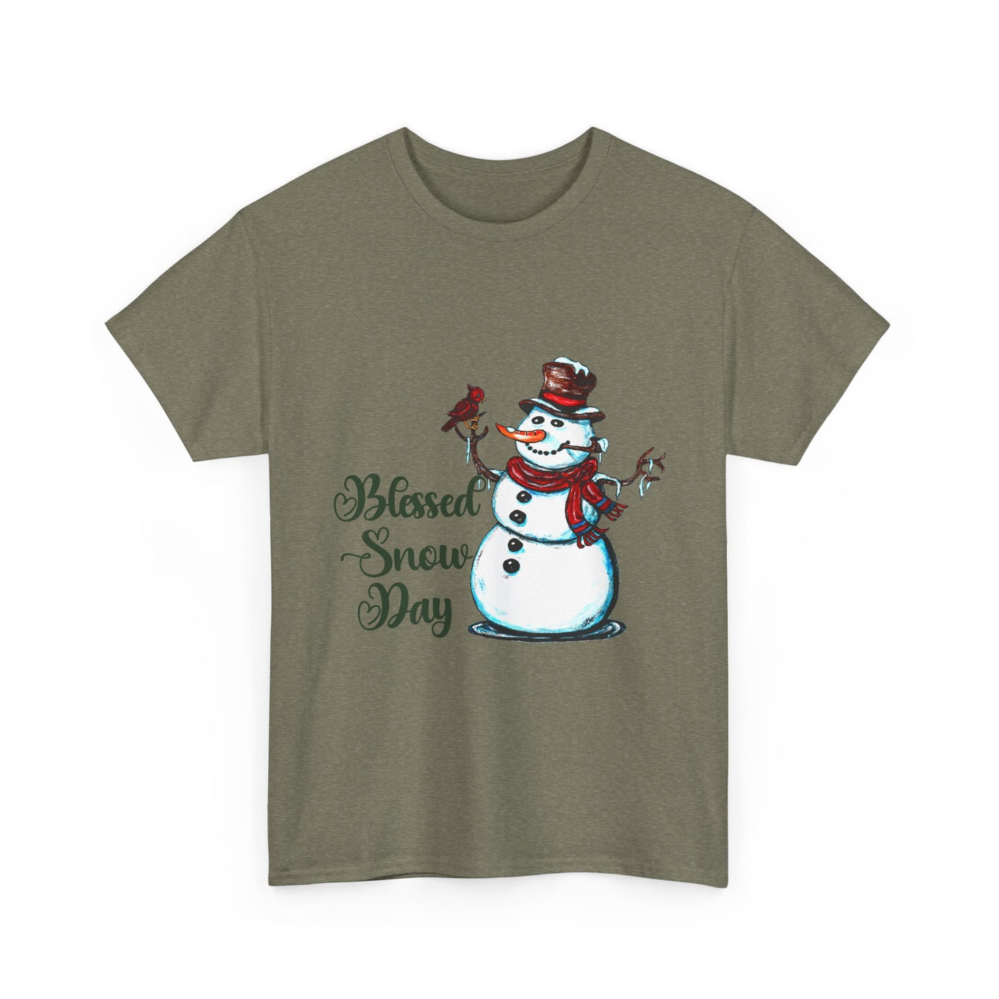 Blessed Snow Day Unisex Heavy Cotton Tee