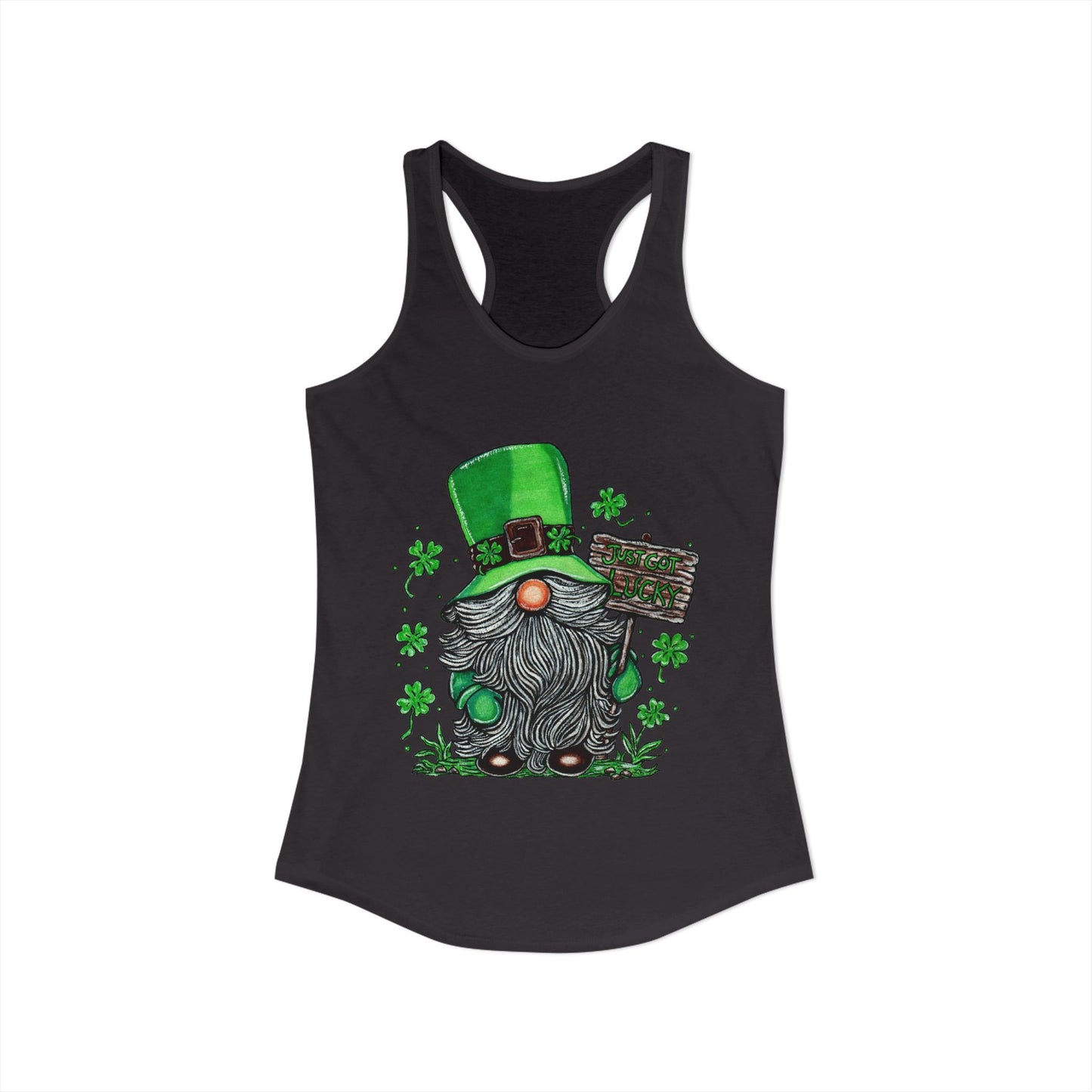 Gnomish Leprechaun Women's Ideal Racerback Tank